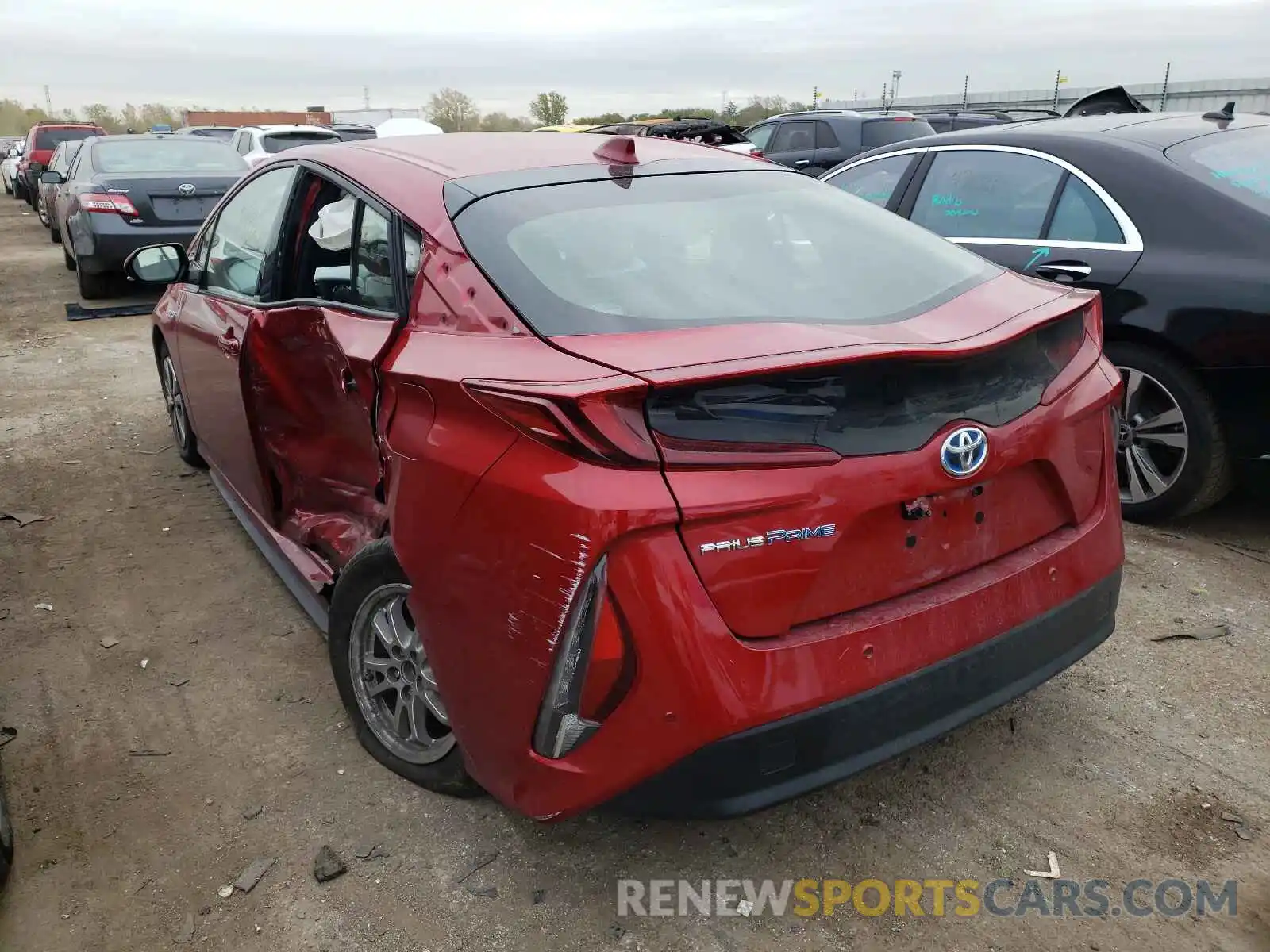 3 Photograph of a damaged car JTDKARFPXK3105015 TOYOTA PRIUS 2019