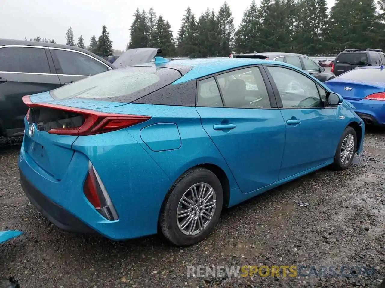 3 Photograph of a damaged car JTDKARFPXK3111364 TOYOTA PRIUS 2019