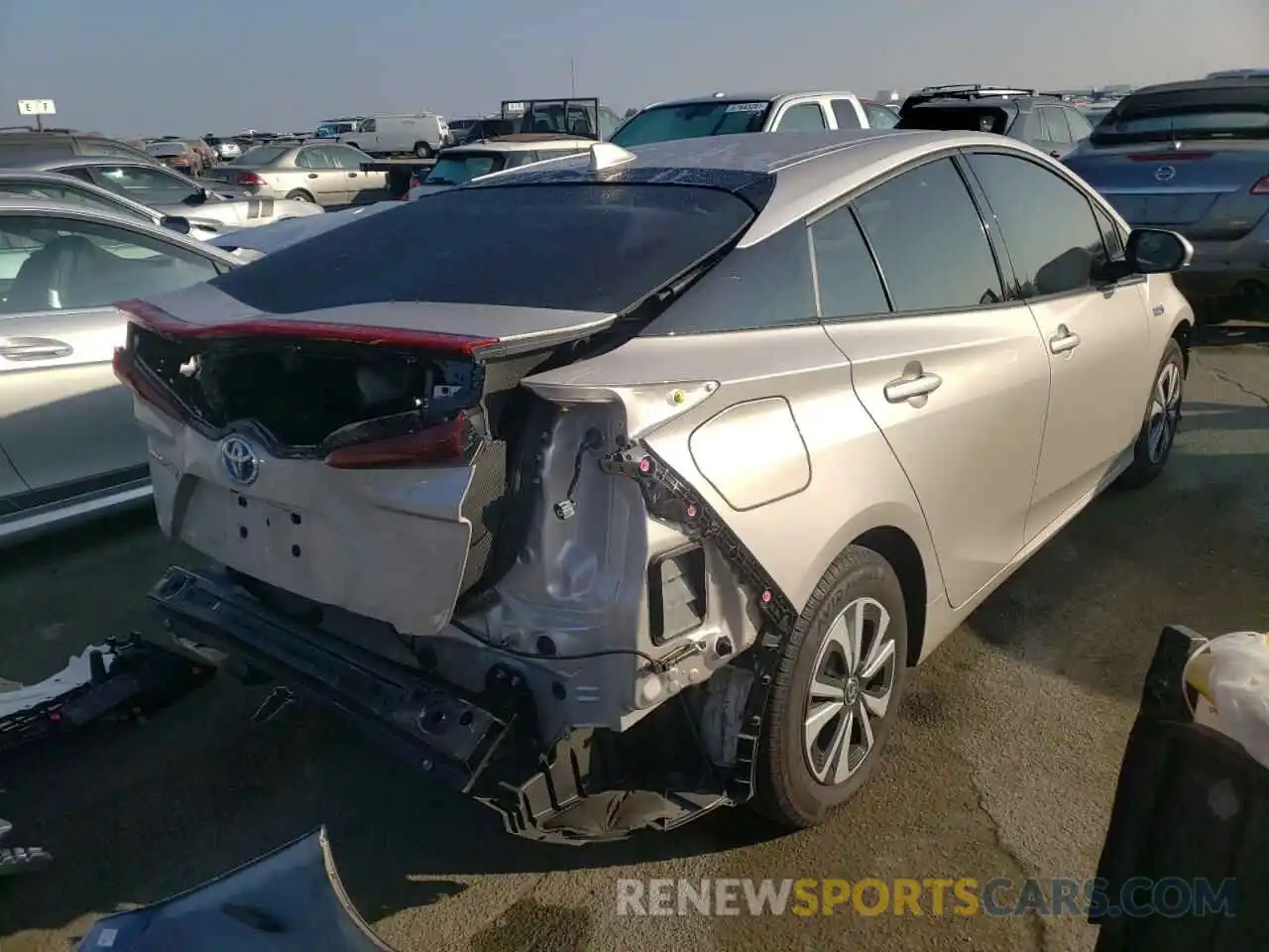 4 Photograph of a damaged car JTDKARFPXK3115916 TOYOTA PRIUS 2019