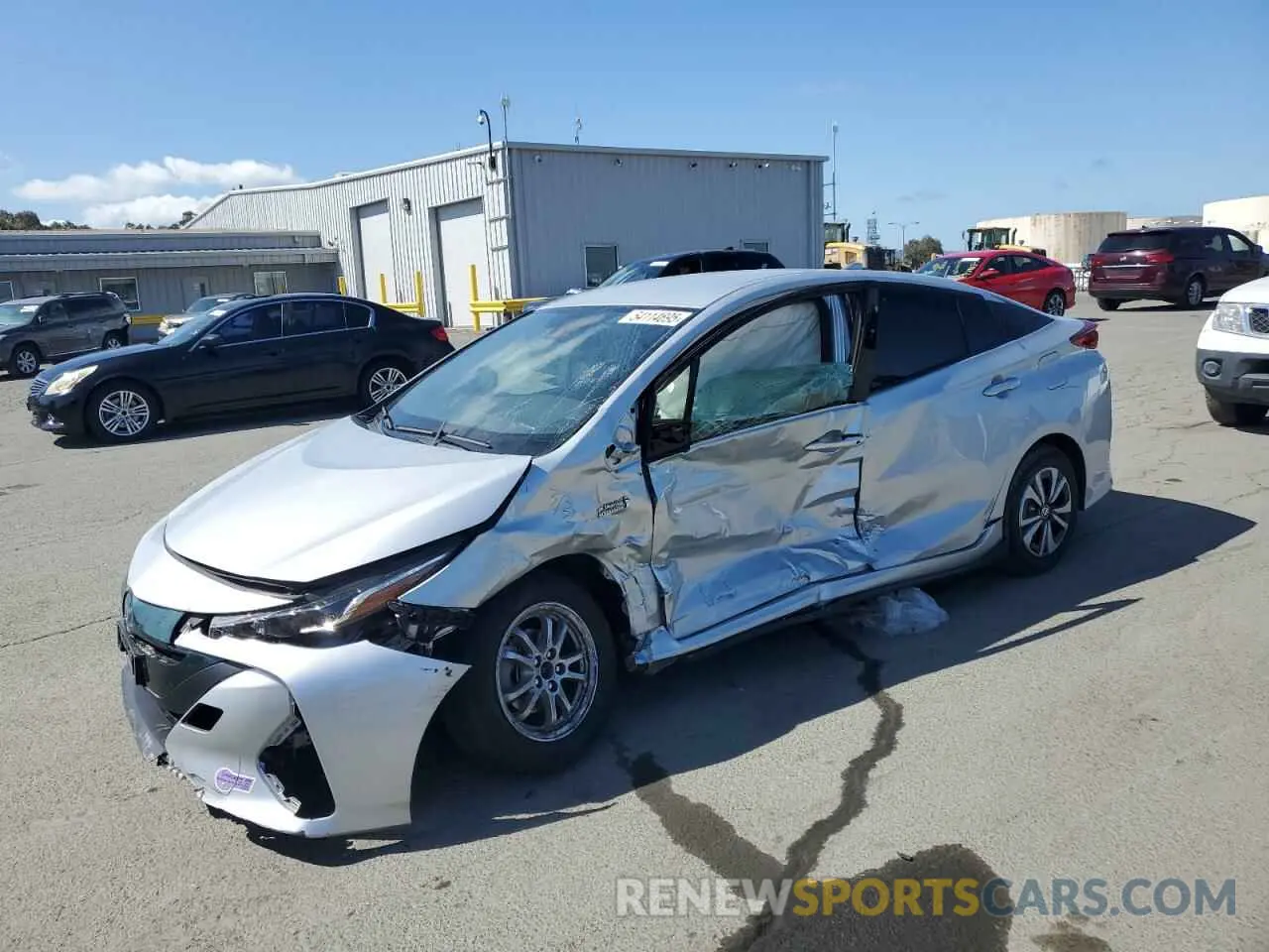 1 Photograph of a damaged car JTDKARFPXK3117889 TOYOTA PRIUS 2019