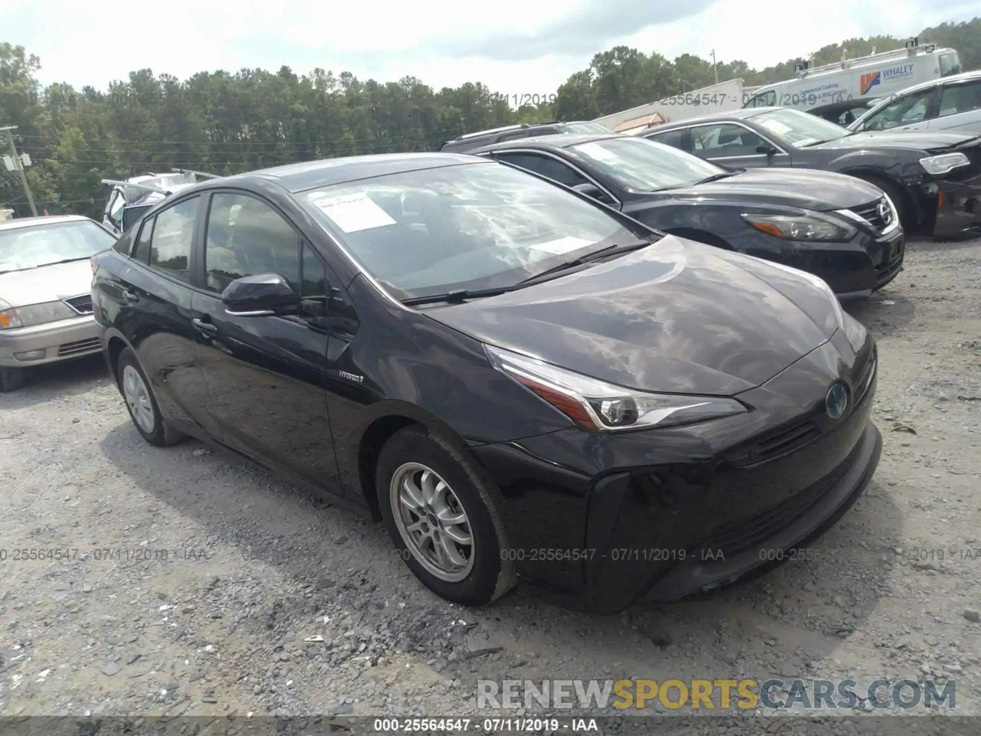 1 Photograph of a damaged car JTDKARFU0K3069194 TOYOTA PRIUS 2019