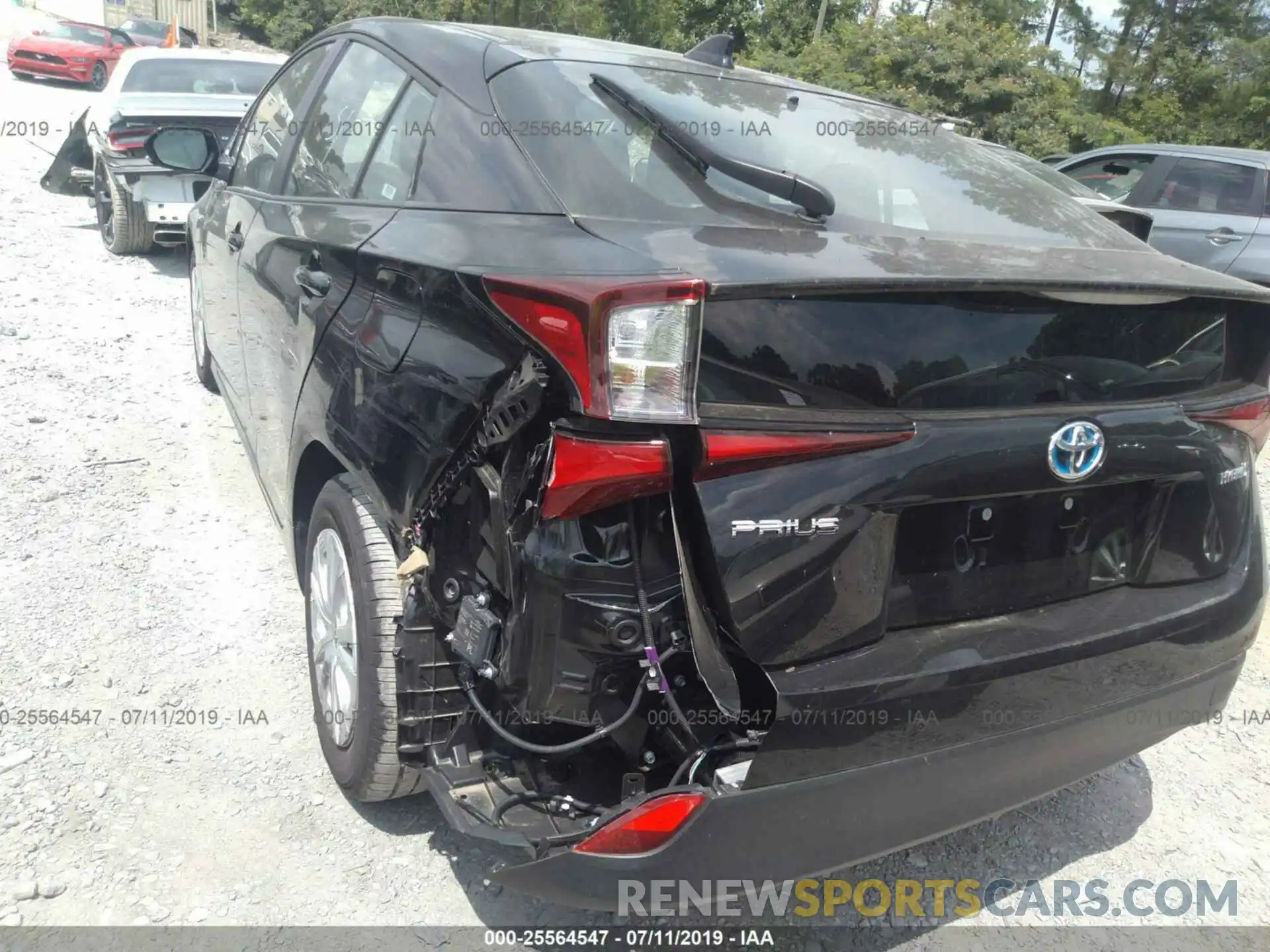 6 Photograph of a damaged car JTDKARFU0K3069194 TOYOTA PRIUS 2019