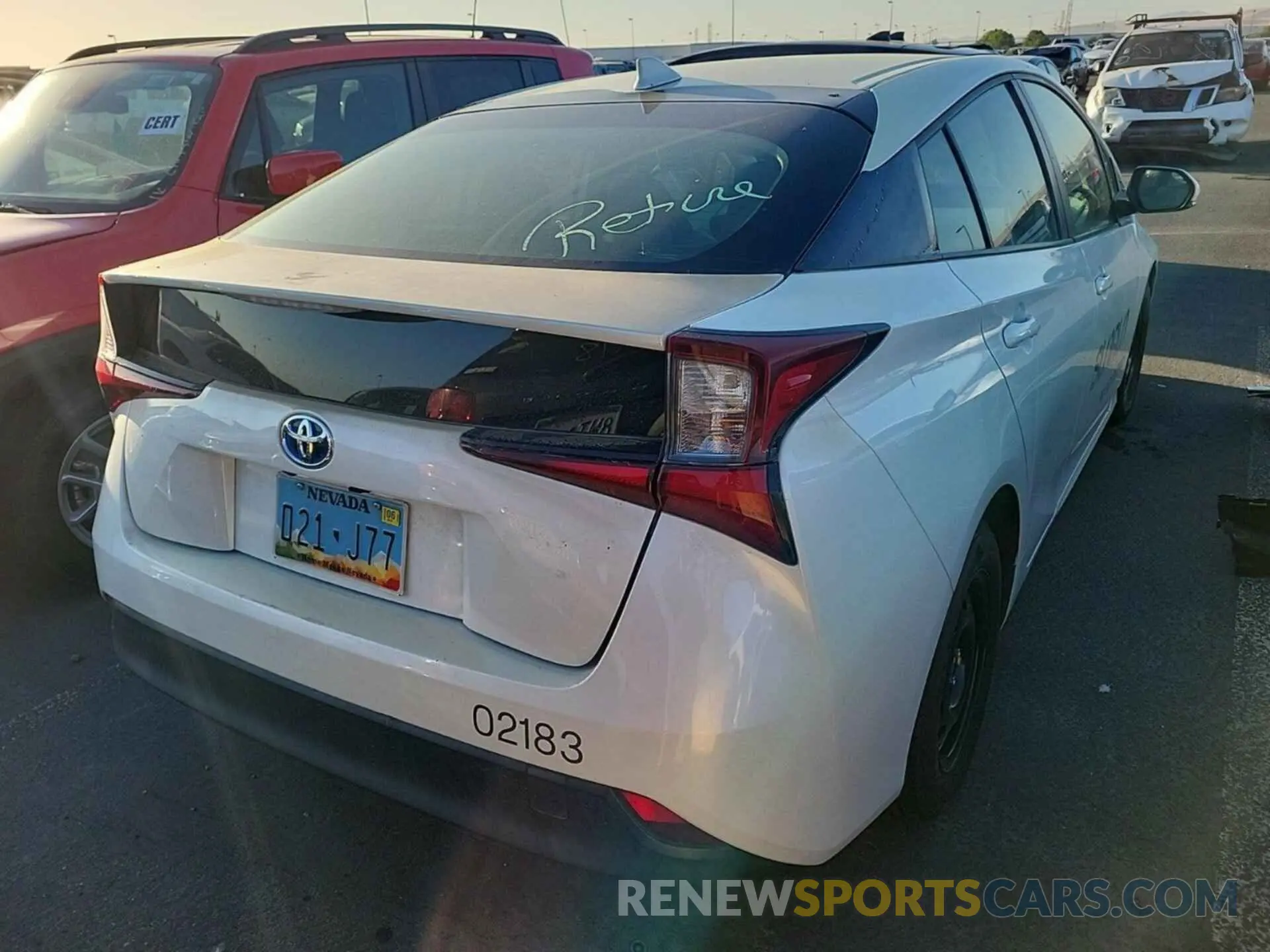 34 Photograph of a damaged car JTDKARFU0K3071589 TOYOTA PRIUS 2019