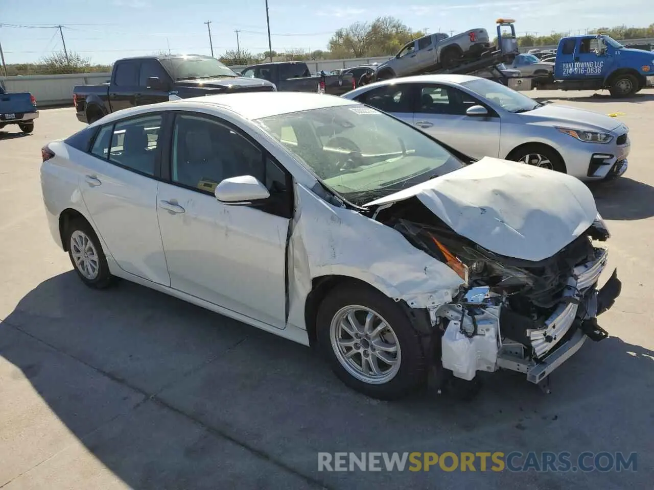 4 Photograph of a damaged car JTDKARFU0K3071804 TOYOTA PRIUS 2019