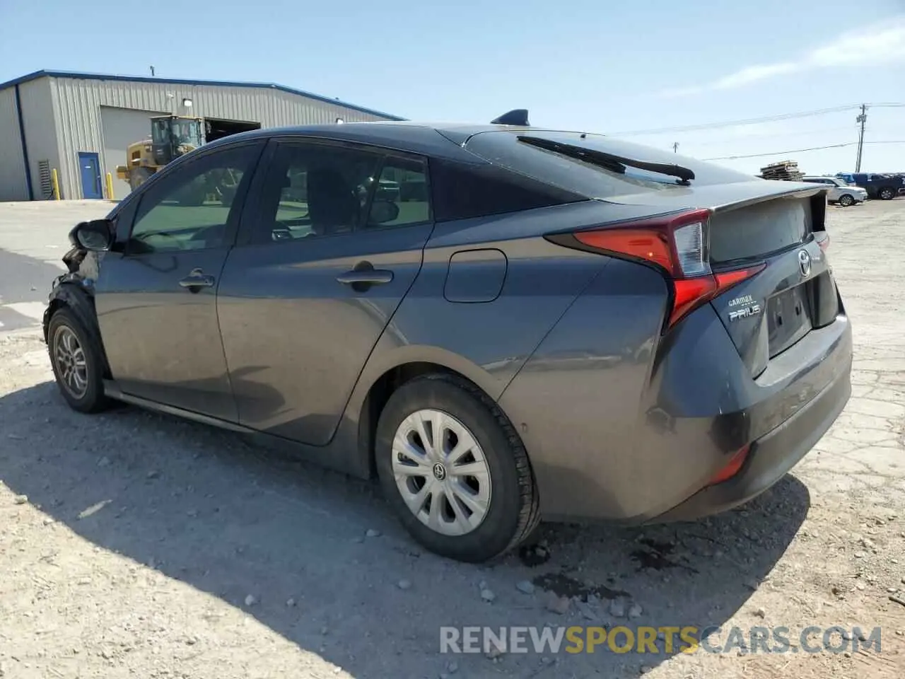 2 Photograph of a damaged car JTDKARFU0K3074279 TOYOTA PRIUS 2019