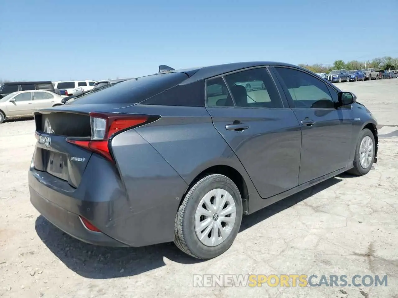 3 Photograph of a damaged car JTDKARFU0K3074279 TOYOTA PRIUS 2019