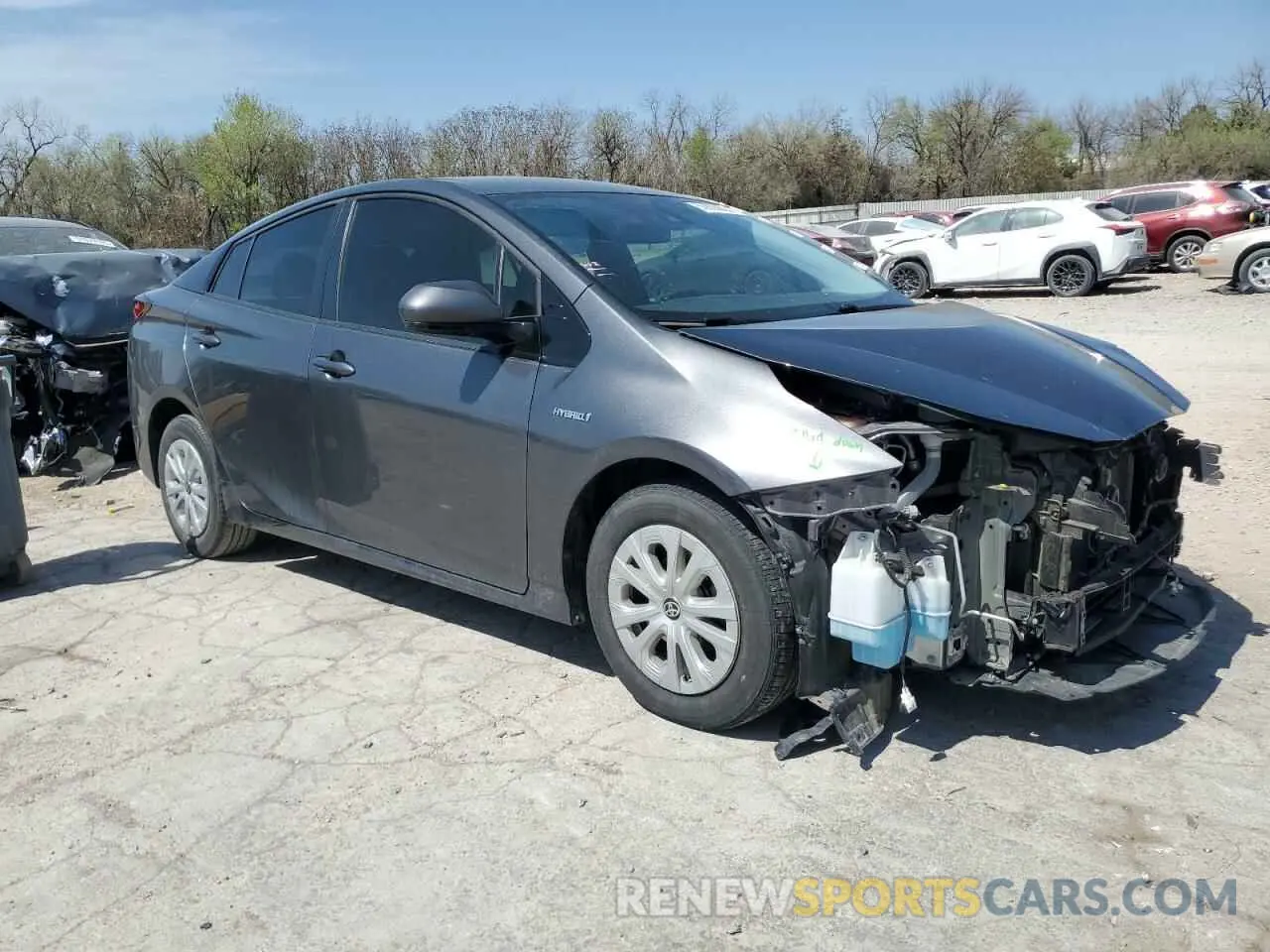 4 Photograph of a damaged car JTDKARFU0K3074279 TOYOTA PRIUS 2019