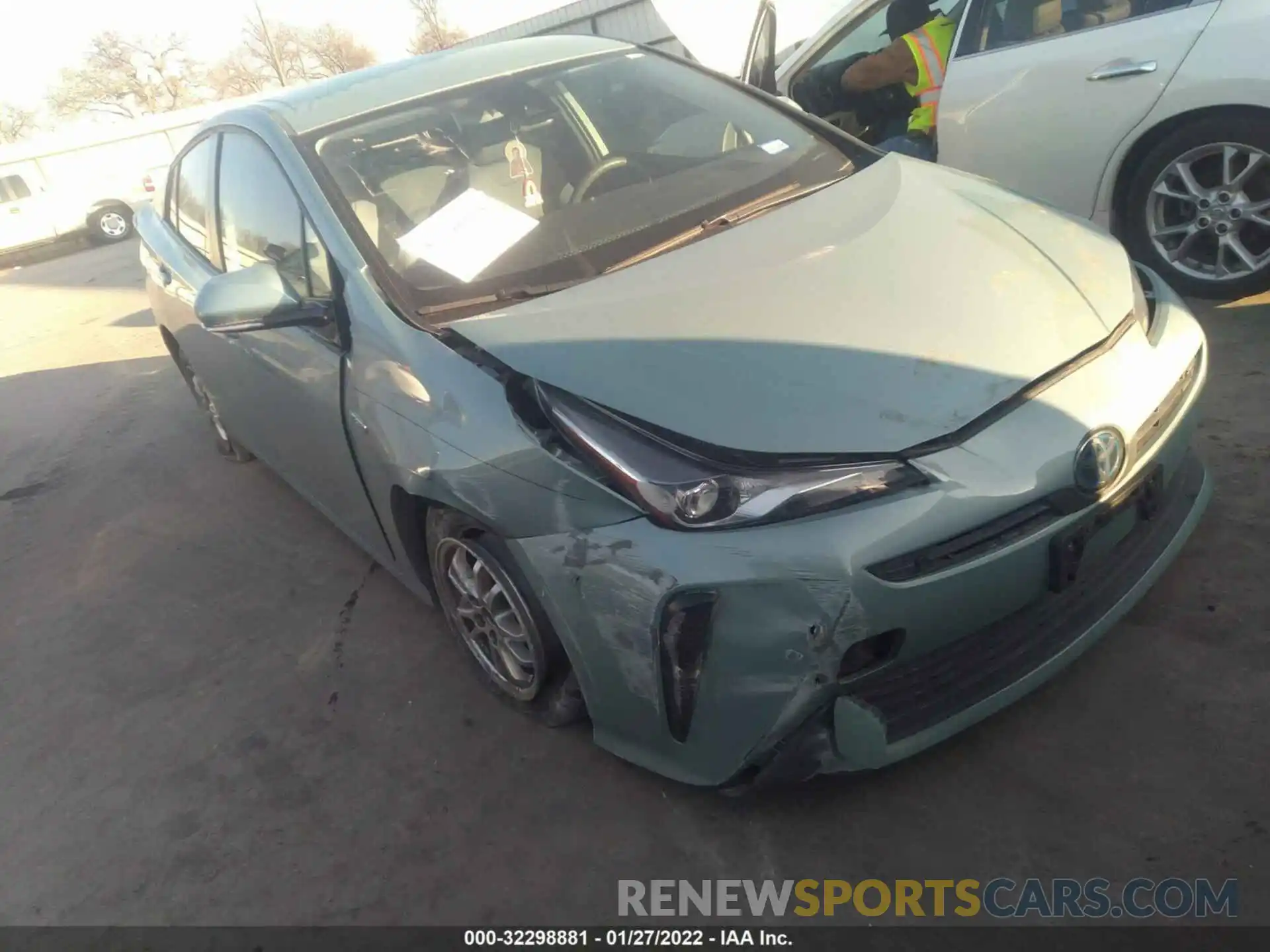 1 Photograph of a damaged car JTDKARFU0K3076503 TOYOTA PRIUS 2019