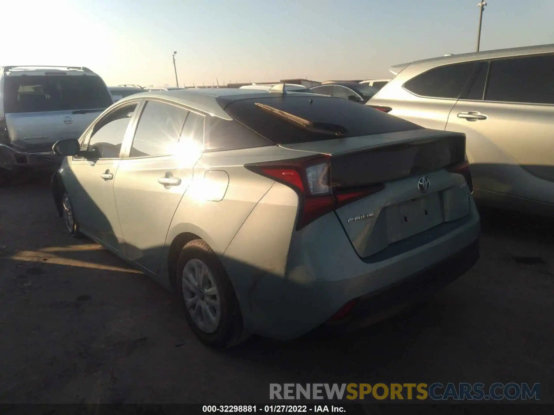 3 Photograph of a damaged car JTDKARFU0K3076503 TOYOTA PRIUS 2019