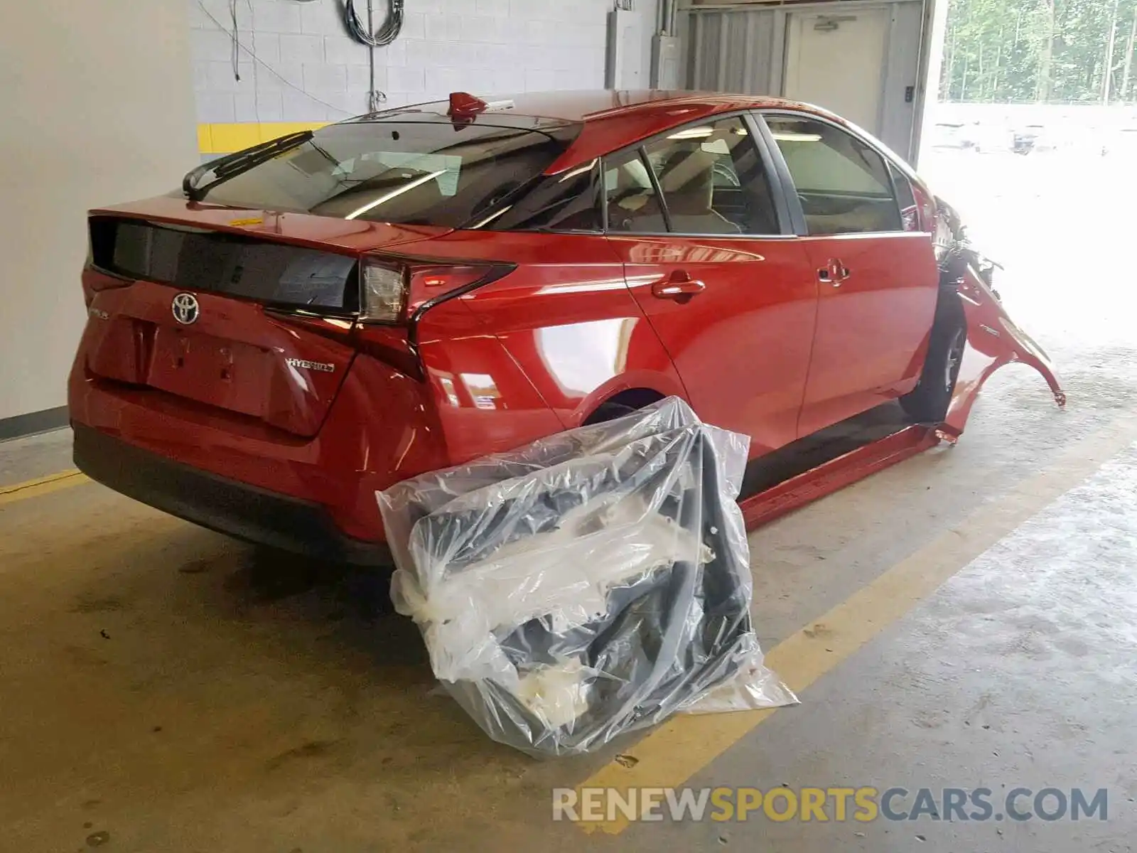 4 Photograph of a damaged car JTDKARFU0K3079546 TOYOTA PRIUS 2019