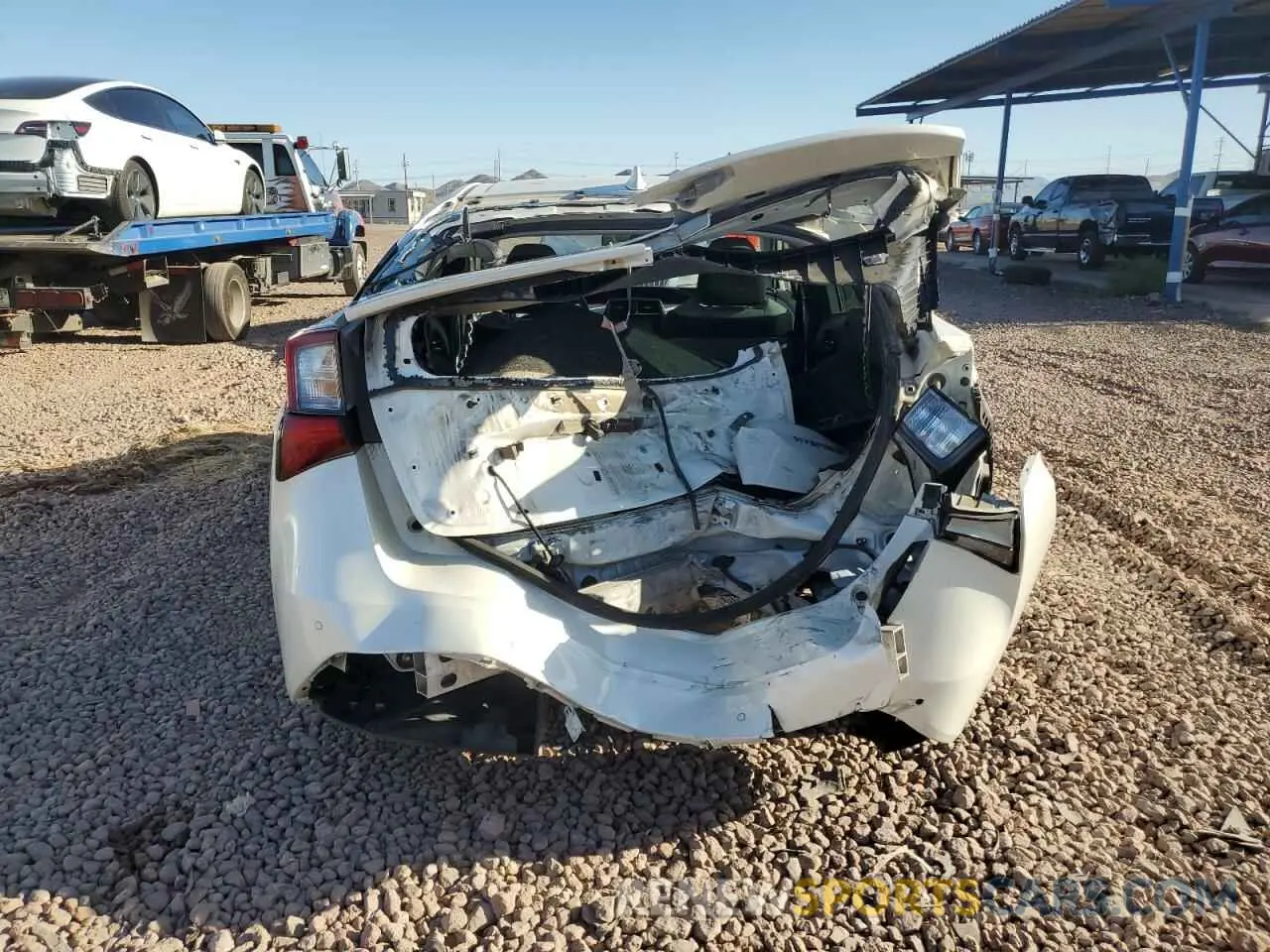 6 Photograph of a damaged car JTDKARFU0K3085153 TOYOTA PRIUS 2019