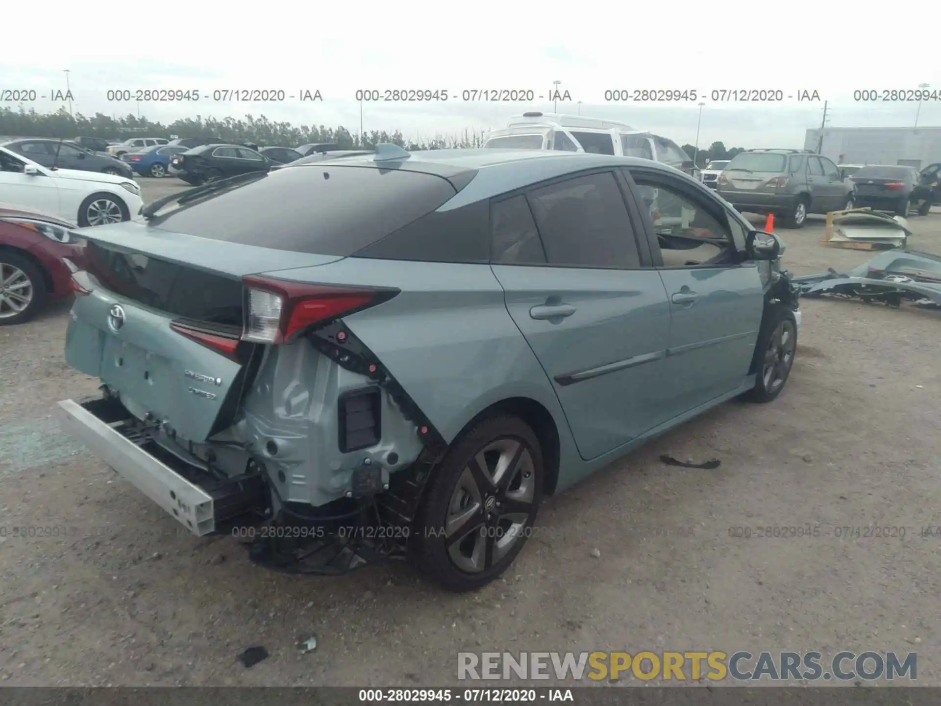 4 Photograph of a damaged car JTDKARFU0K3087405 TOYOTA PRIUS 2019