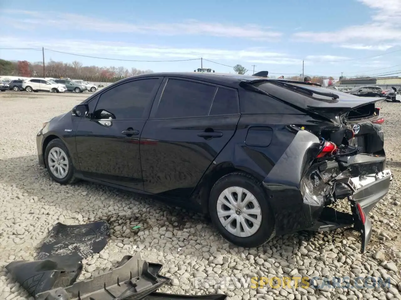 2 Photograph of a damaged car JTDKARFU0K3088828 TOYOTA PRIUS 2019