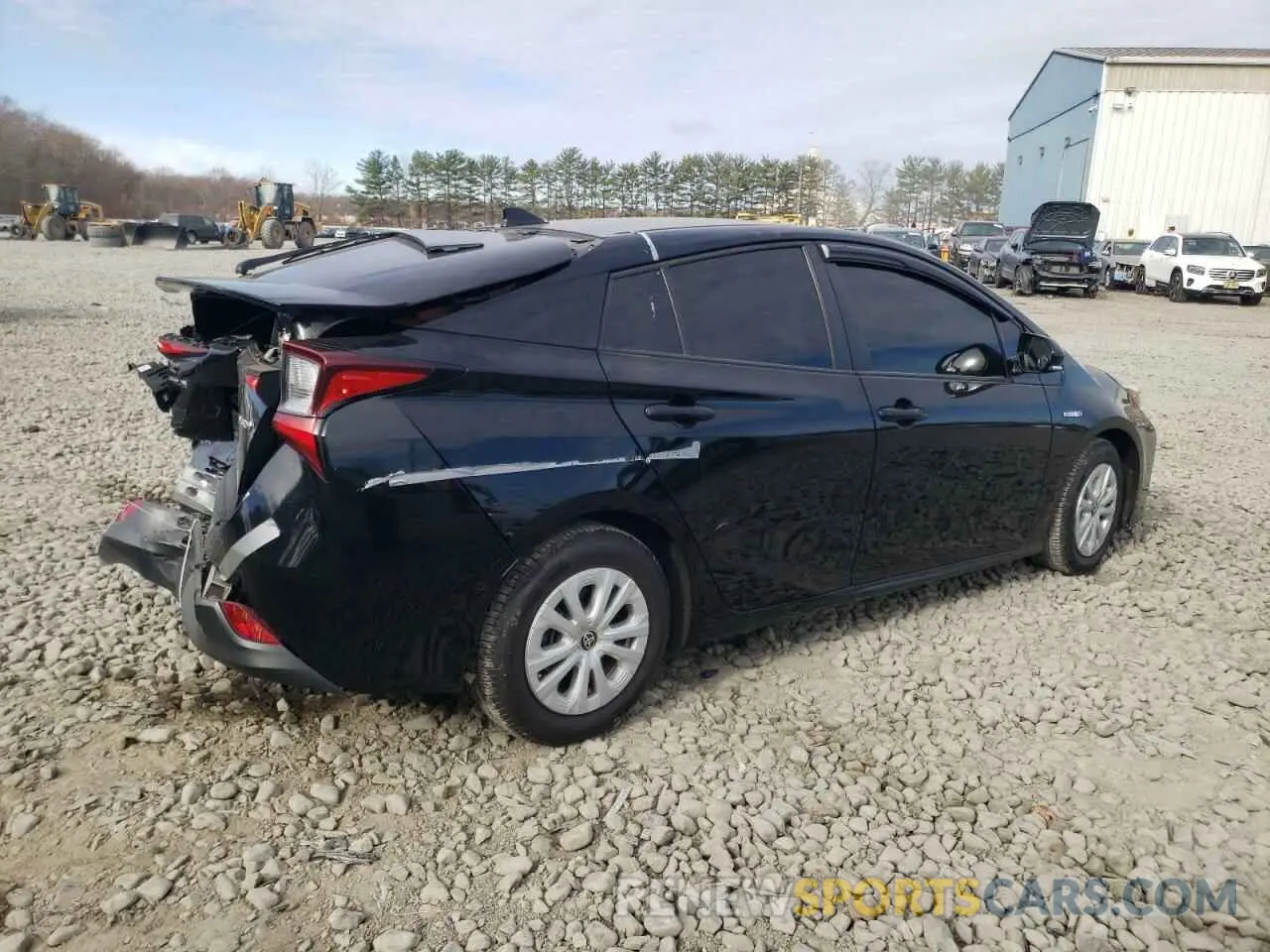 3 Photograph of a damaged car JTDKARFU0K3088828 TOYOTA PRIUS 2019