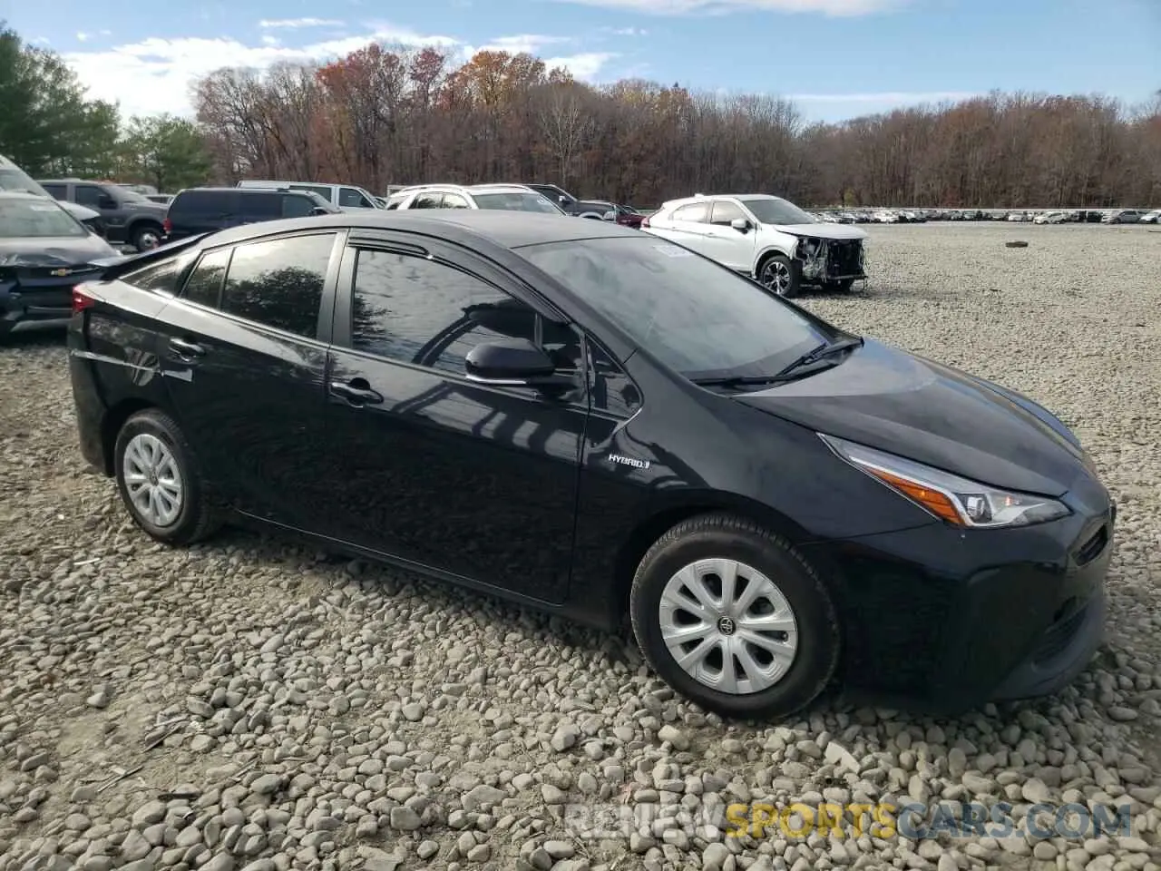 4 Photograph of a damaged car JTDKARFU0K3088828 TOYOTA PRIUS 2019