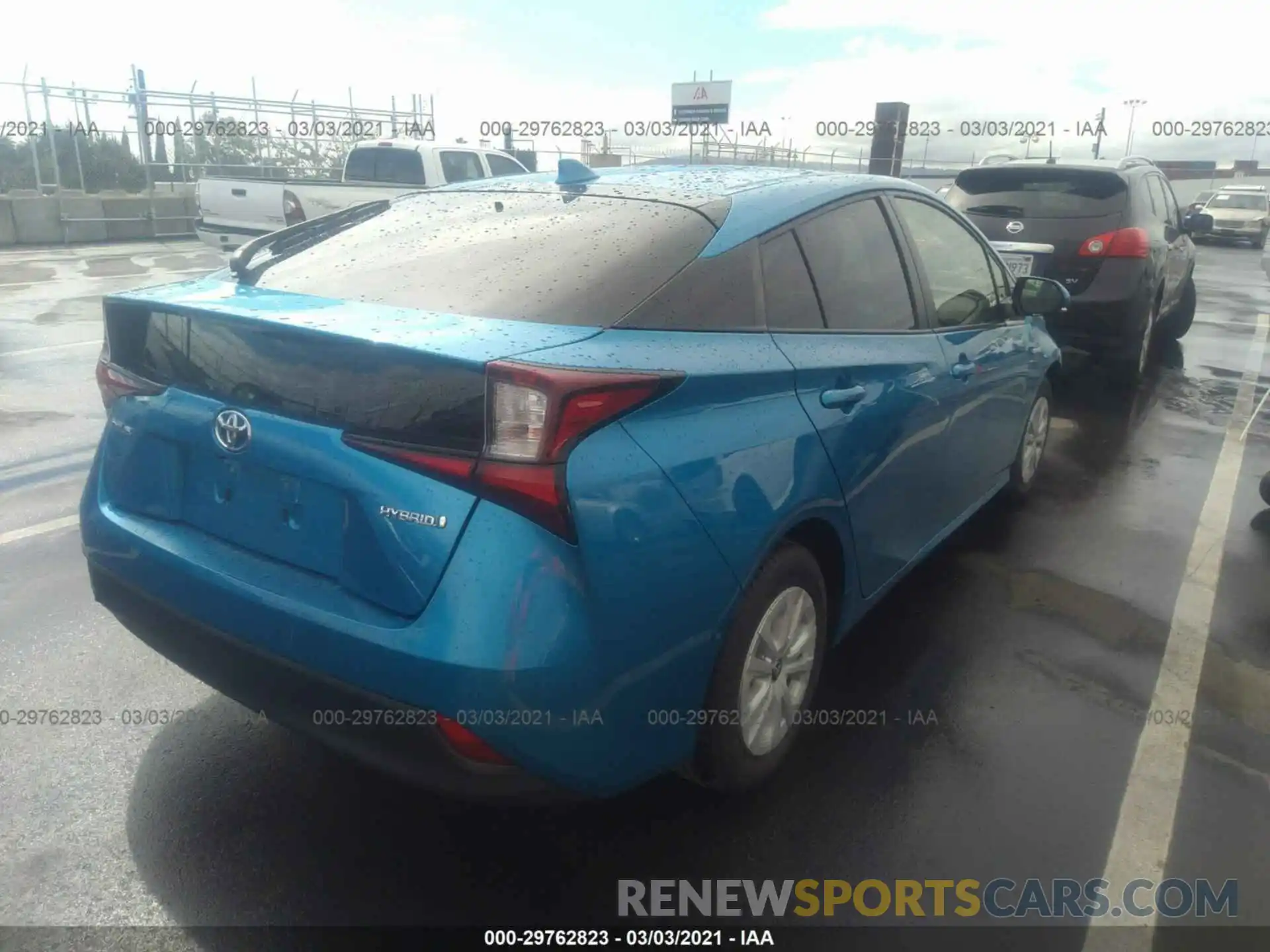 4 Photograph of a damaged car JTDKARFU0K3090658 TOYOTA PRIUS 2019