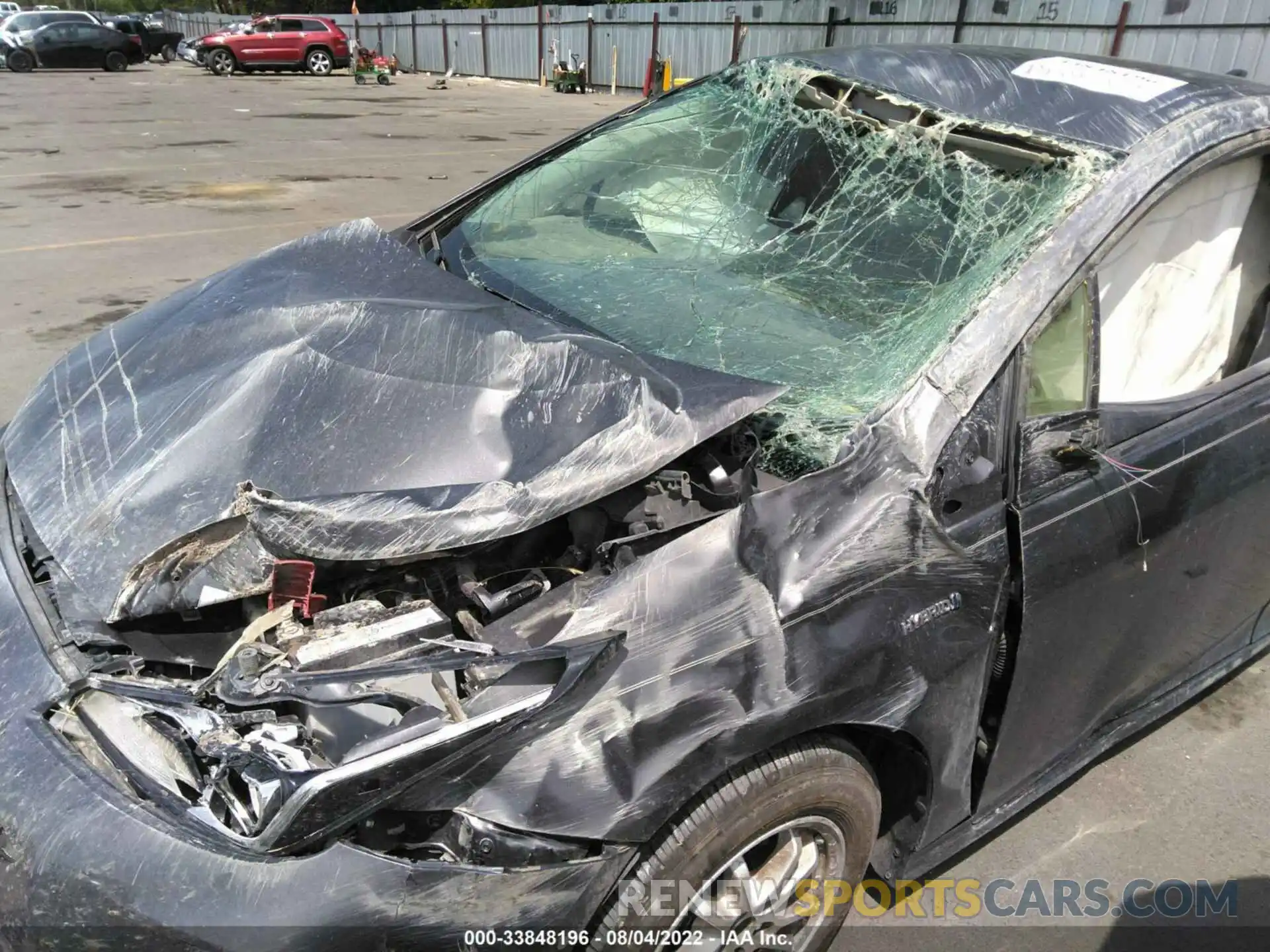 6 Photograph of a damaged car JTDKARFU0K3092040 TOYOTA PRIUS 2019