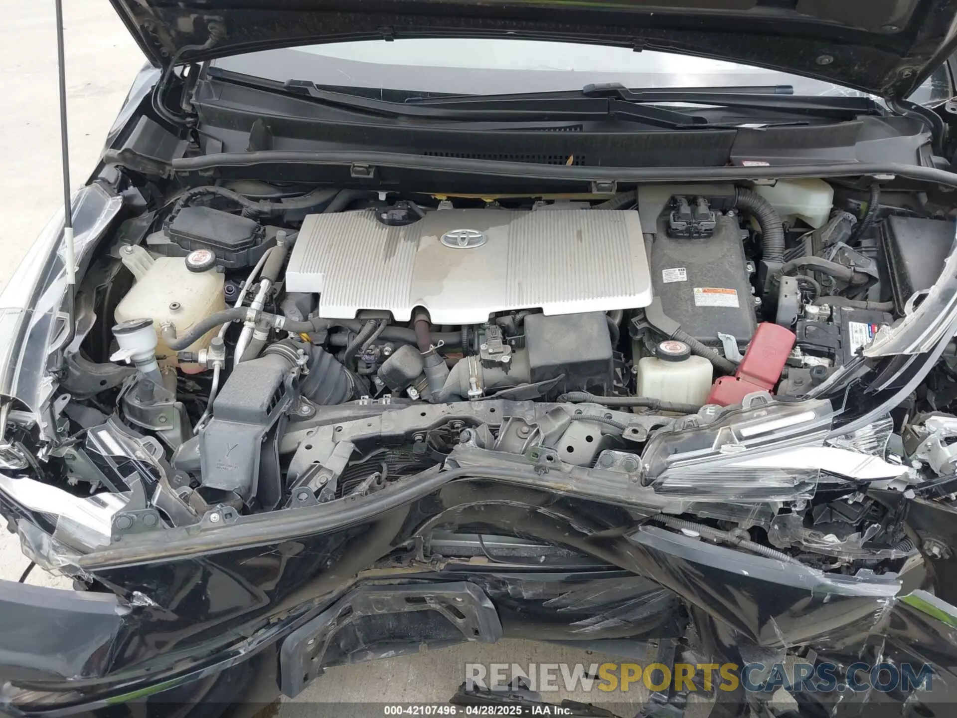 10 Photograph of a damaged car JTDKARFU0K3095844 TOYOTA PRIUS 2019