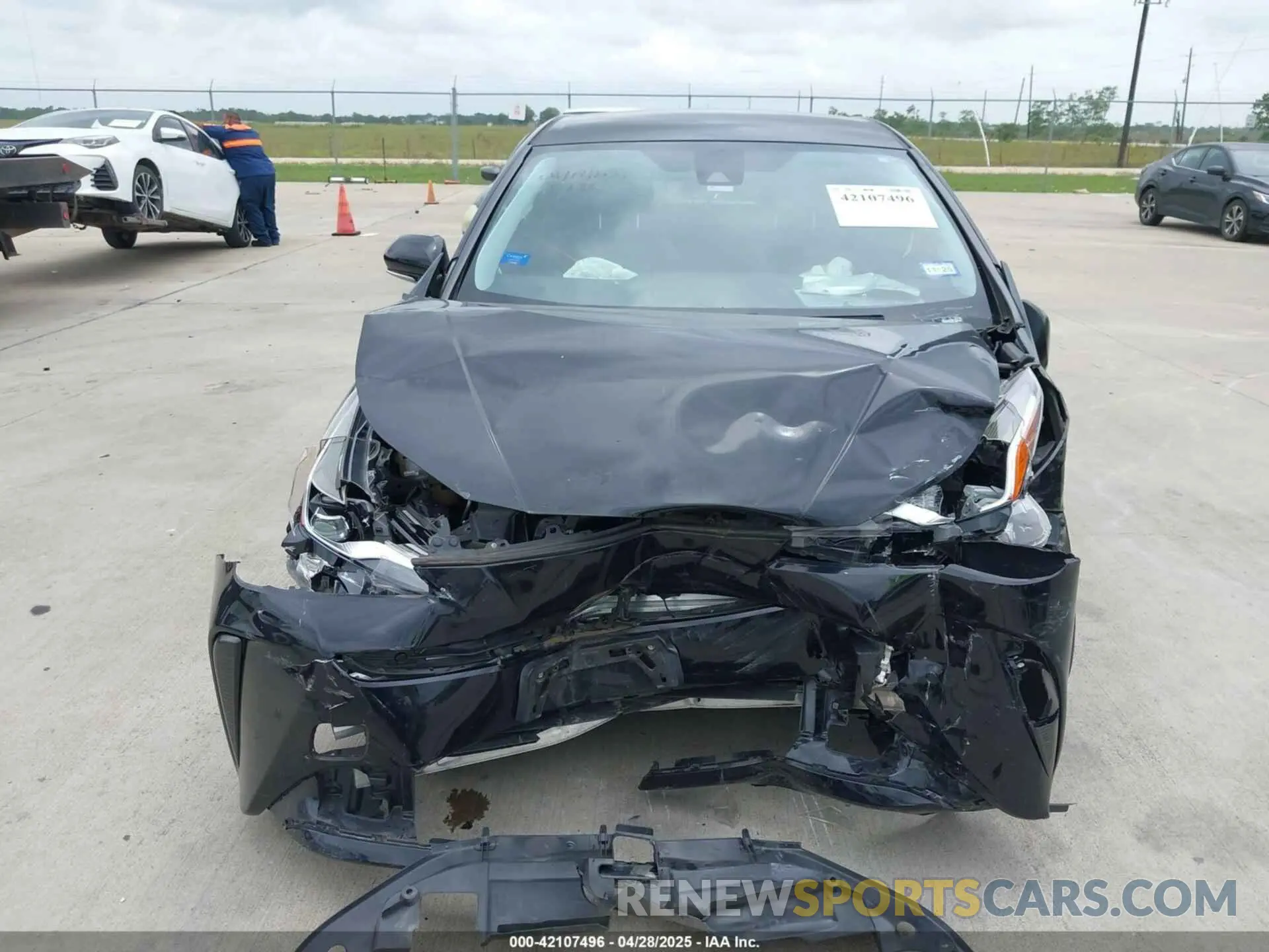 11 Photograph of a damaged car JTDKARFU0K3095844 TOYOTA PRIUS 2019