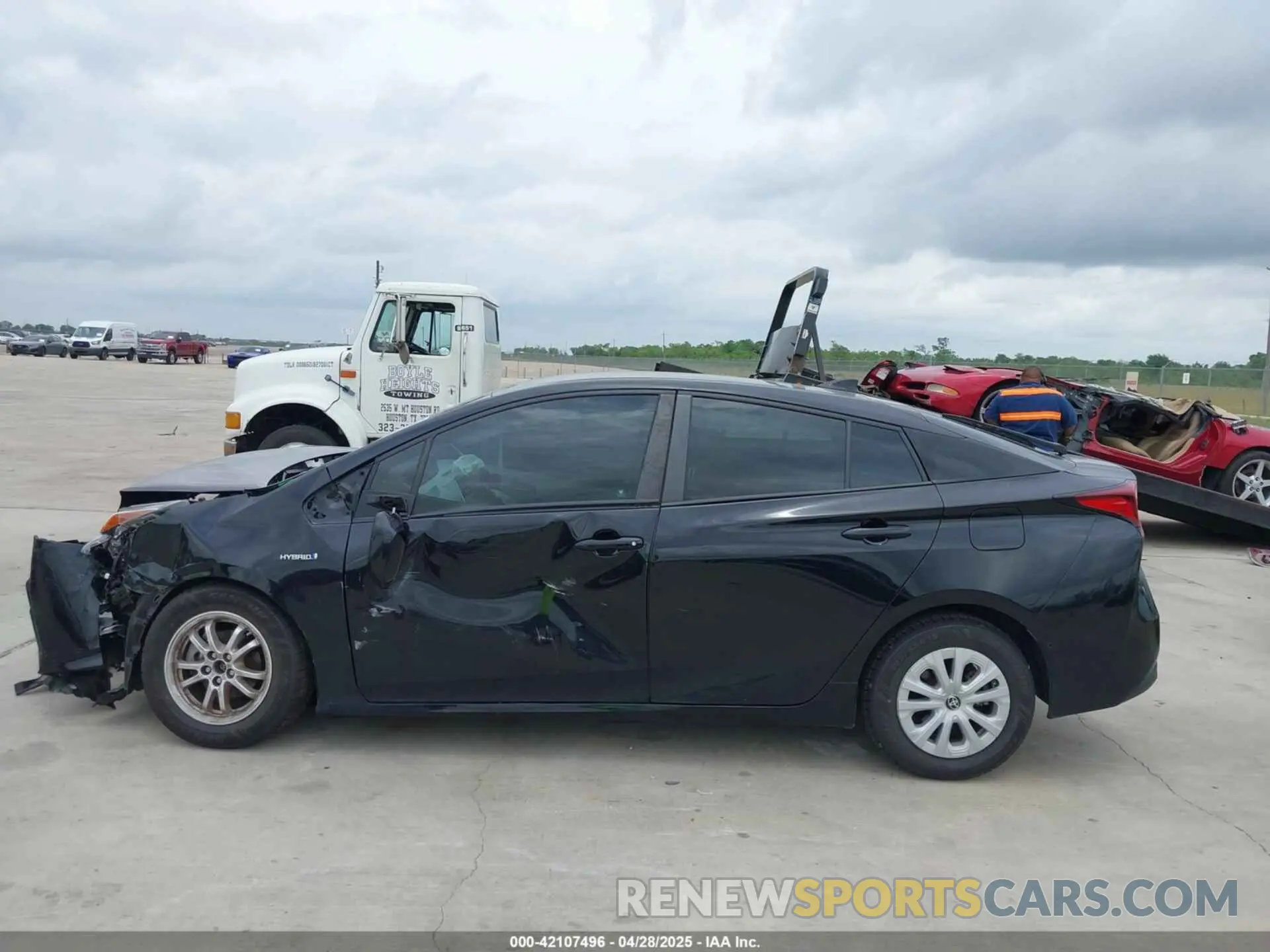 13 Photograph of a damaged car JTDKARFU0K3095844 TOYOTA PRIUS 2019