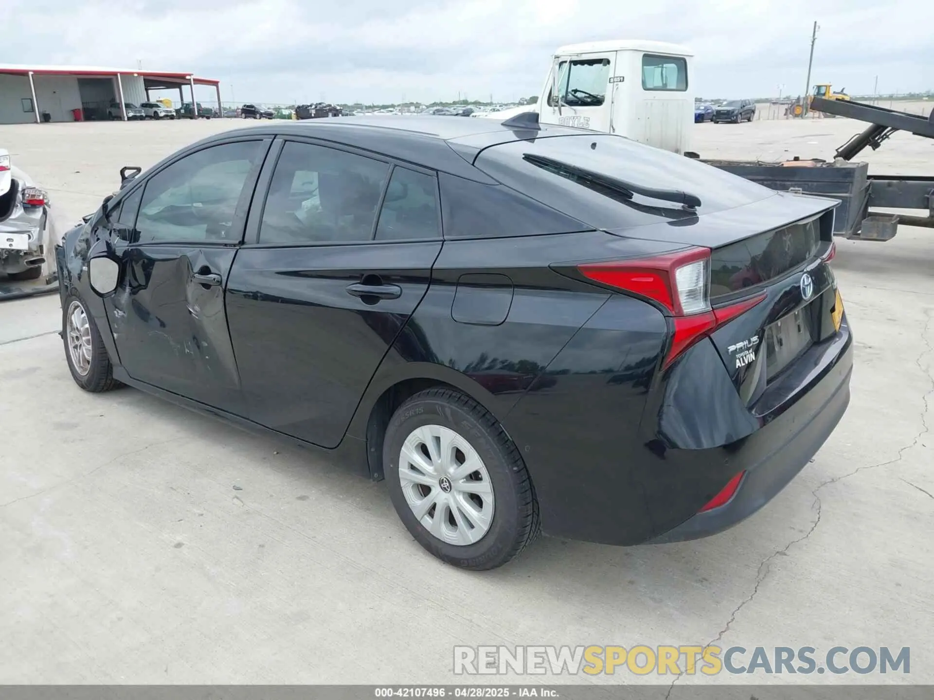 3 Photograph of a damaged car JTDKARFU0K3095844 TOYOTA PRIUS 2019