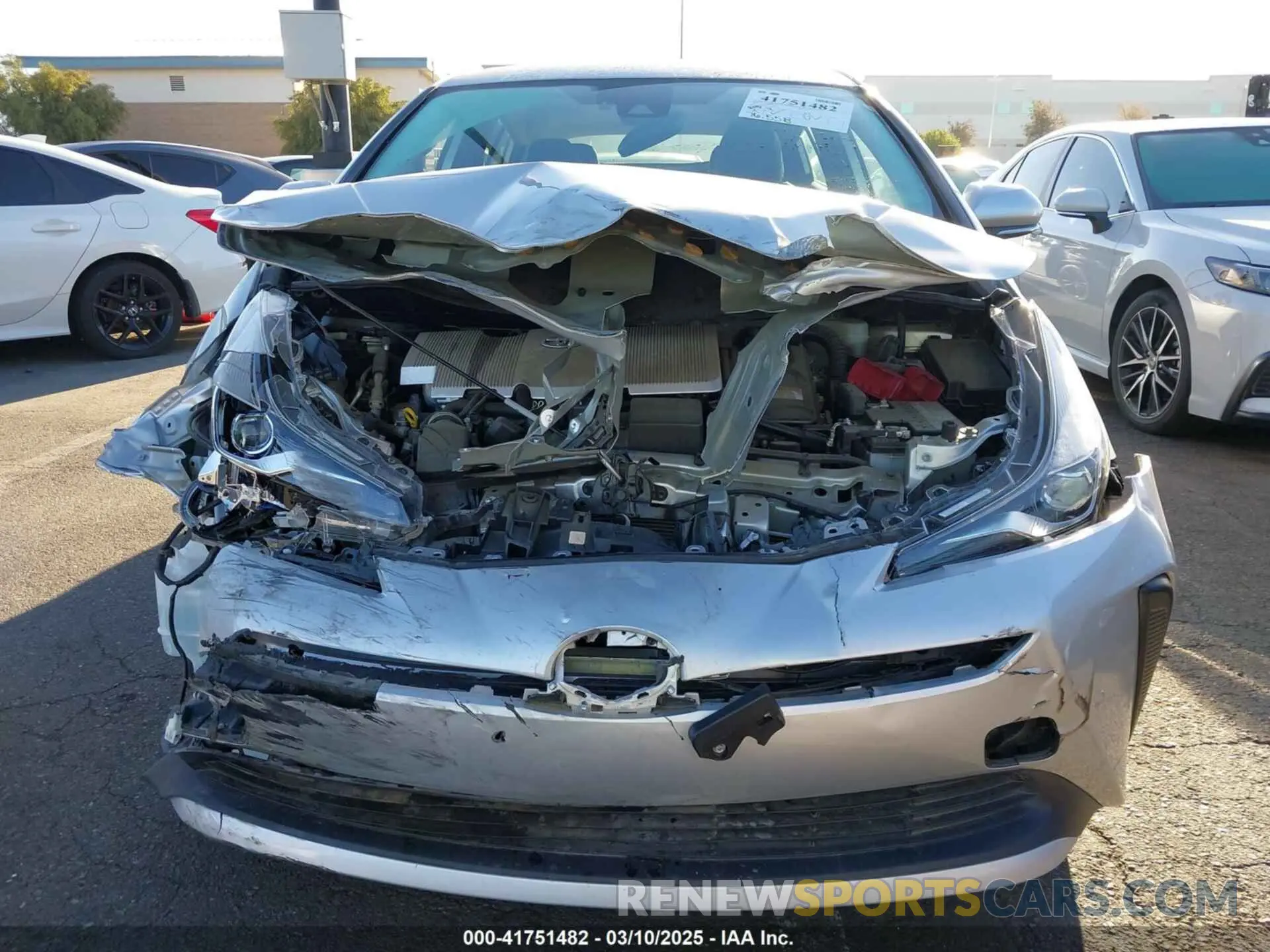 13 Photograph of a damaged car JTDKARFU0K3097075 TOYOTA PRIUS 2019