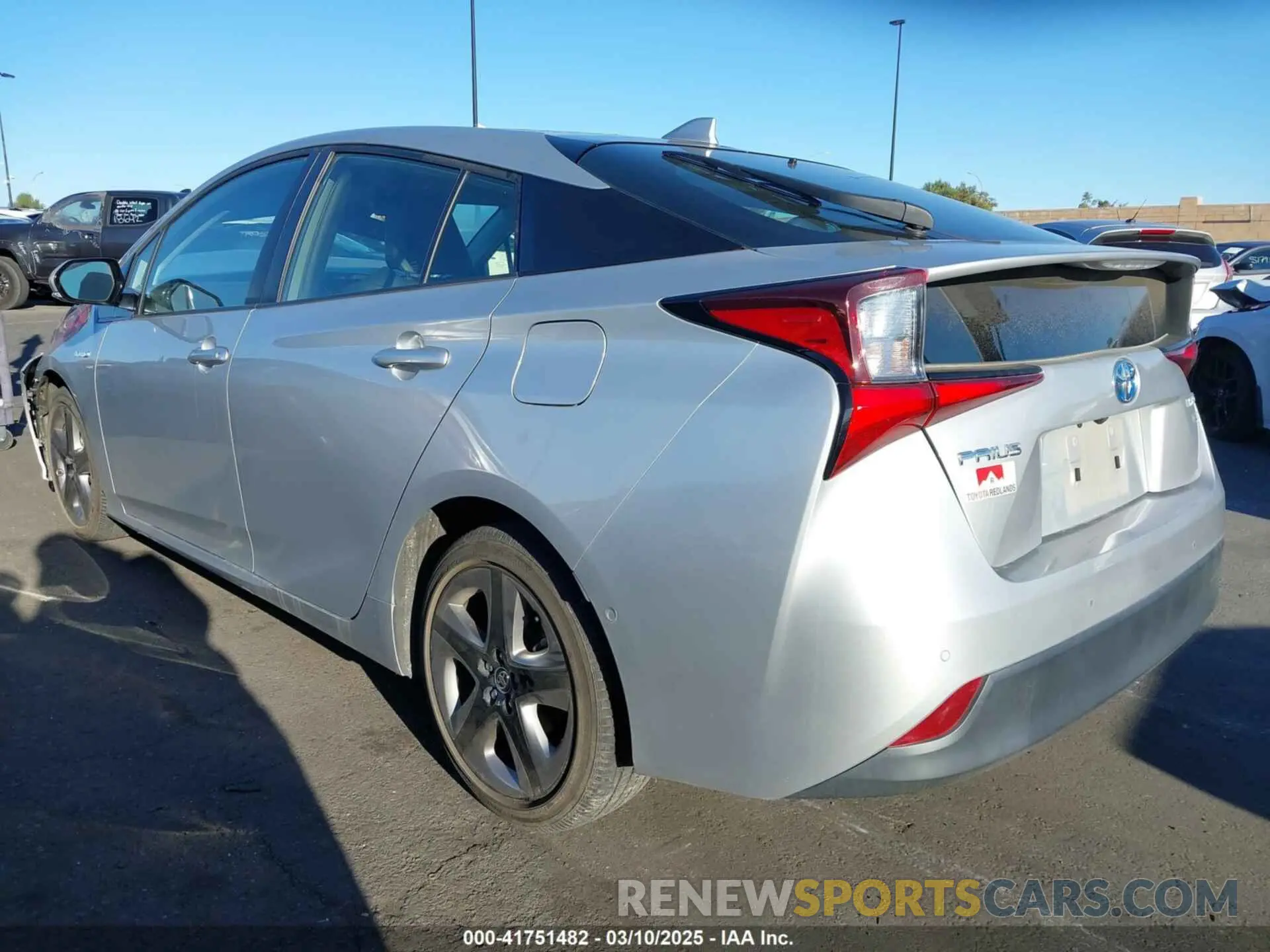3 Photograph of a damaged car JTDKARFU0K3097075 TOYOTA PRIUS 2019
