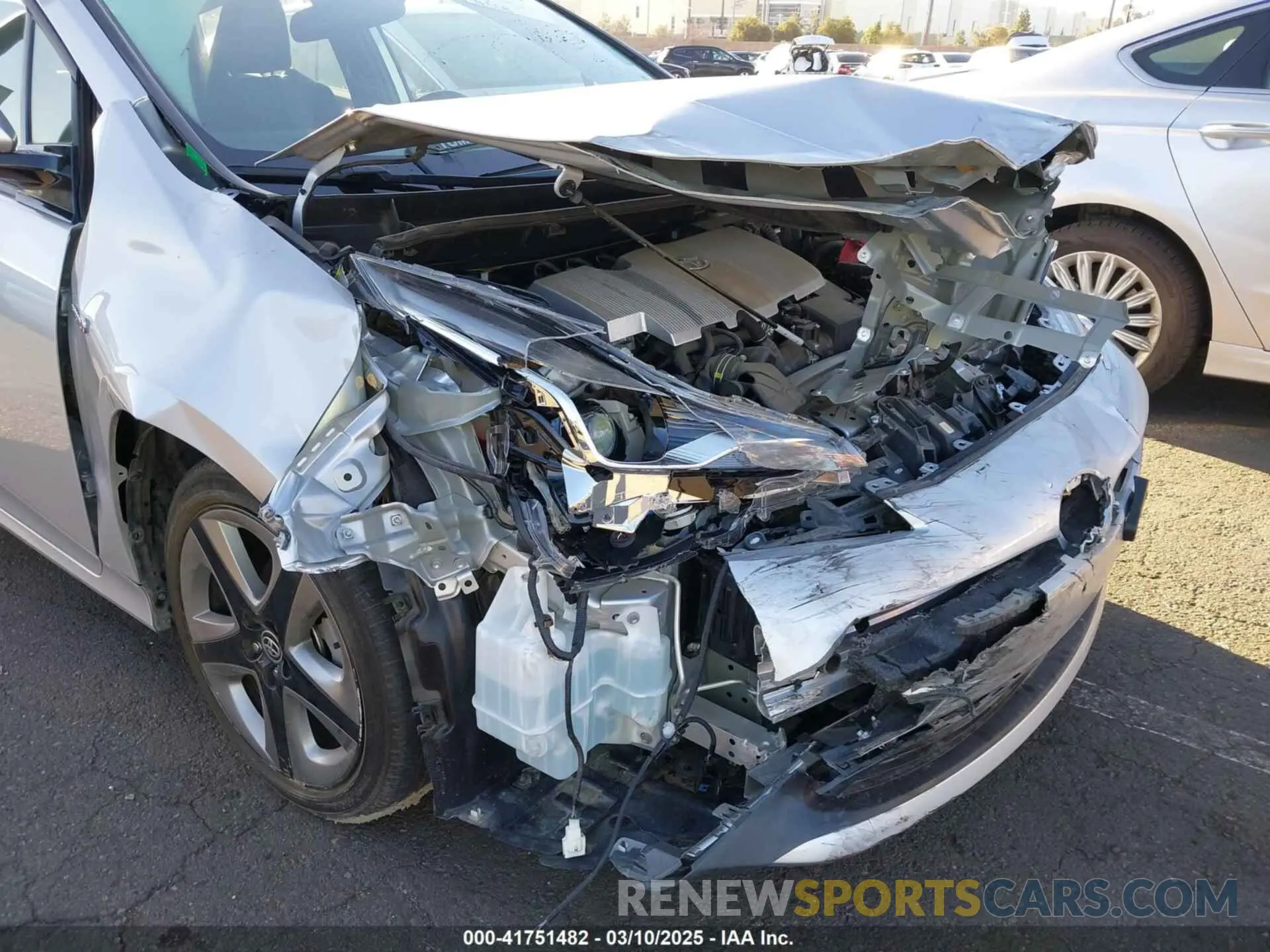 6 Photograph of a damaged car JTDKARFU0K3097075 TOYOTA PRIUS 2019