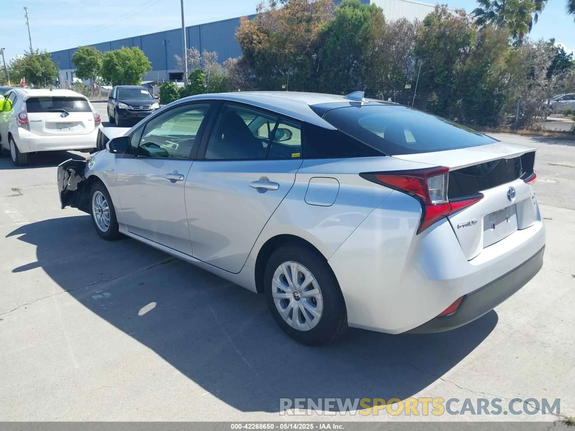 3 Photograph of a damaged car JTDKARFU0K3098310 TOYOTA PRIUS 2019