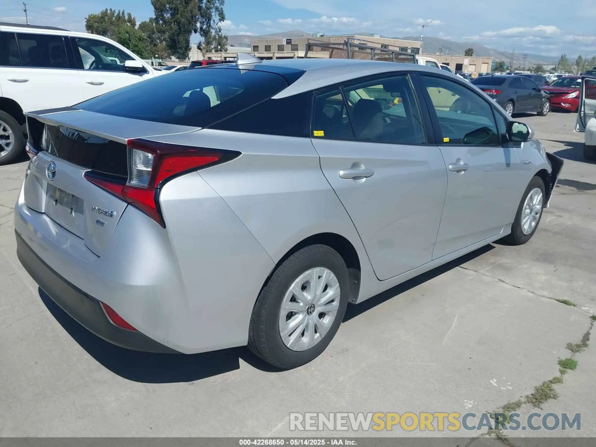 4 Photograph of a damaged car JTDKARFU0K3098310 TOYOTA PRIUS 2019