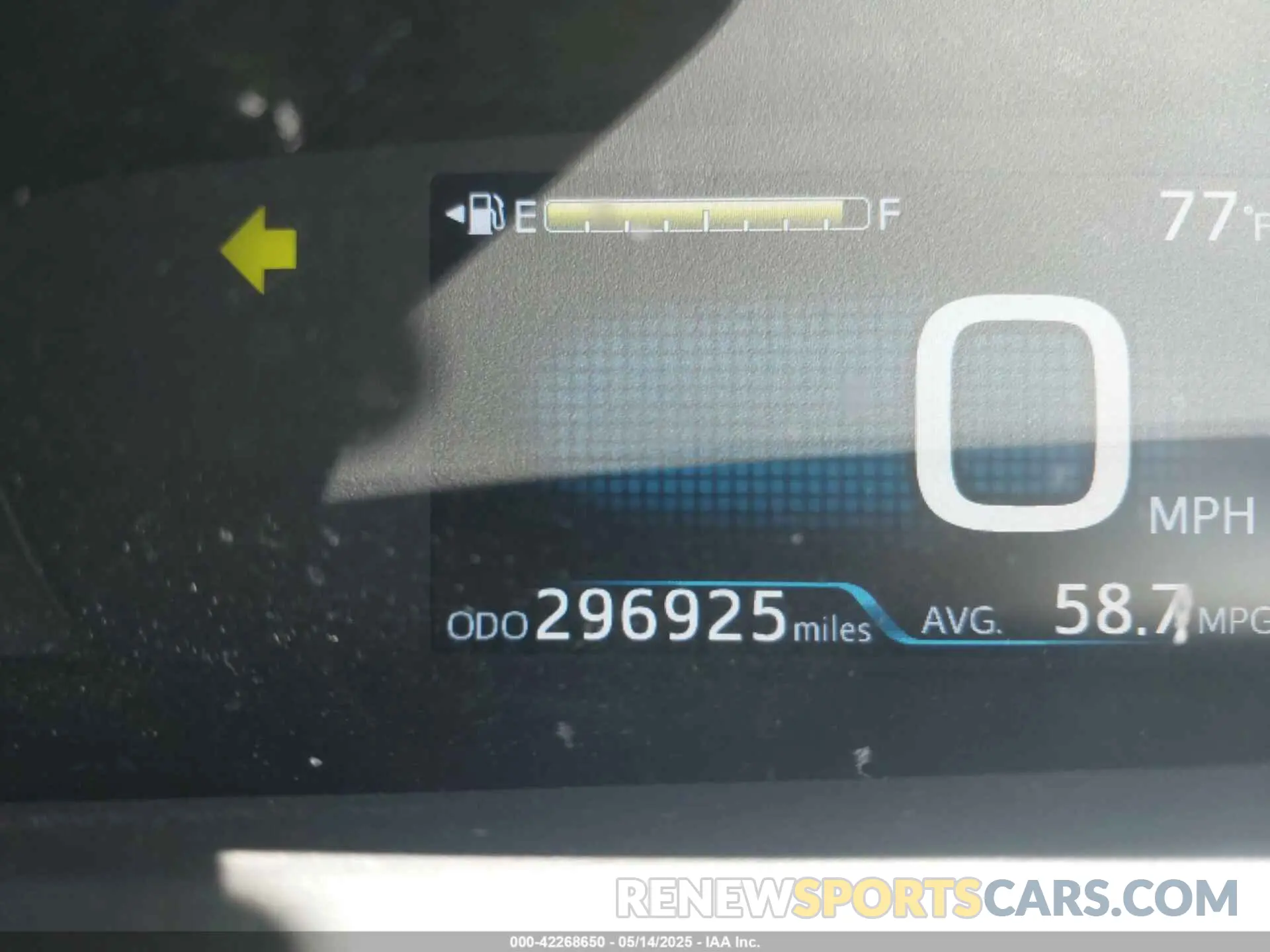 7 Photograph of a damaged car JTDKARFU0K3098310 TOYOTA PRIUS 2019
