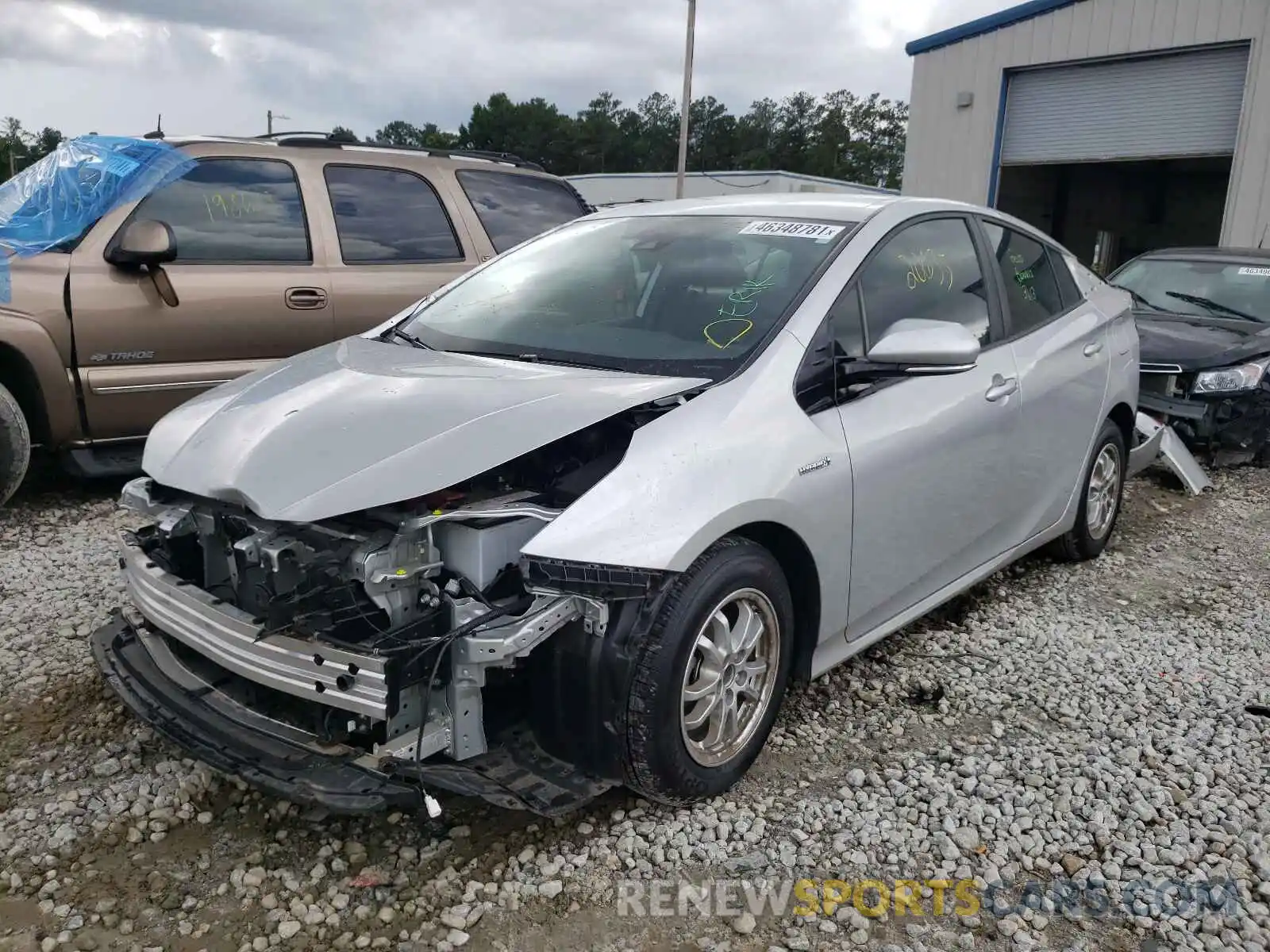 2 Photograph of a damaged car JTDKARFU0K3099540 TOYOTA PRIUS 2019