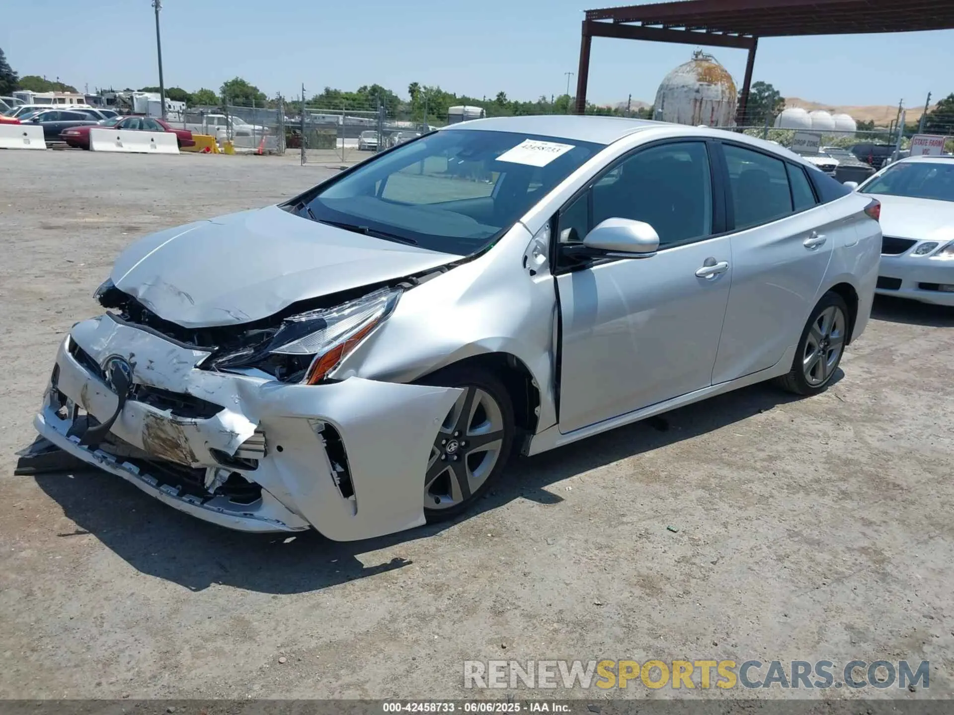 2 Photograph of a damaged car JTDKARFU0K3102629 TOYOTA PRIUS 2019