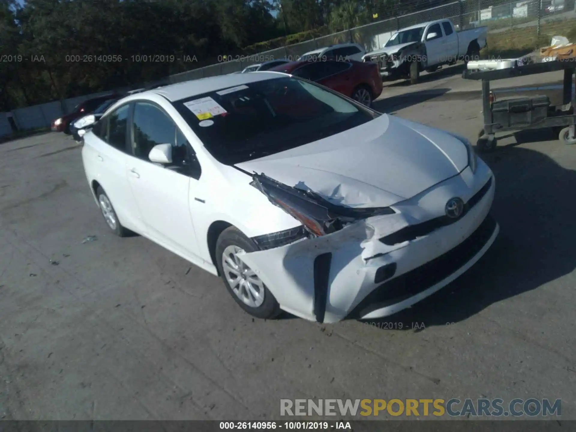 1 Photograph of a damaged car JTDKARFU1K3070645 TOYOTA PRIUS 2019