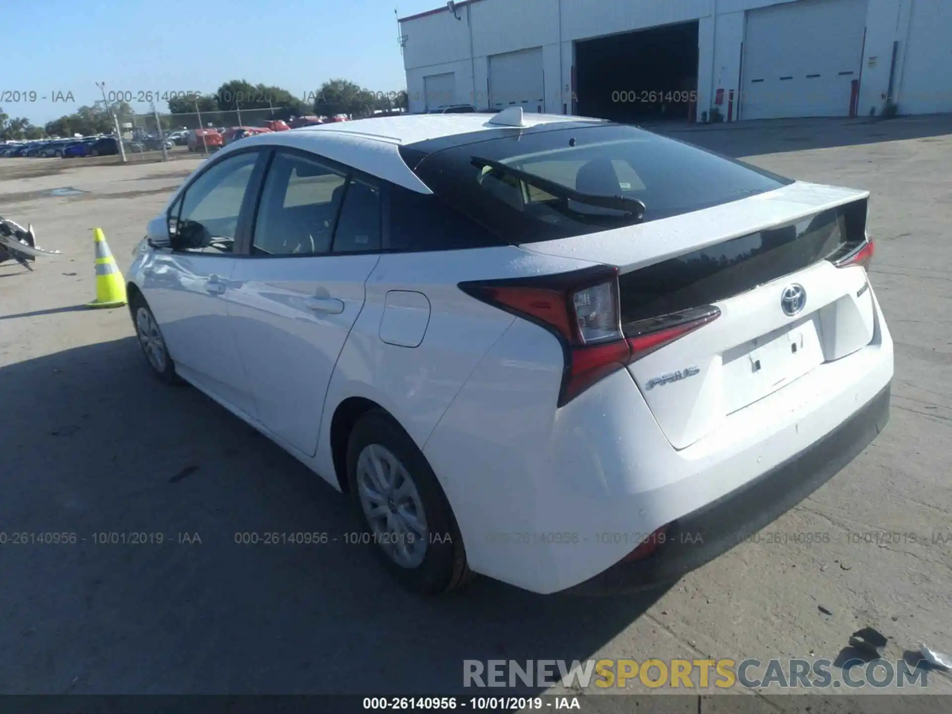 3 Photograph of a damaged car JTDKARFU1K3070645 TOYOTA PRIUS 2019