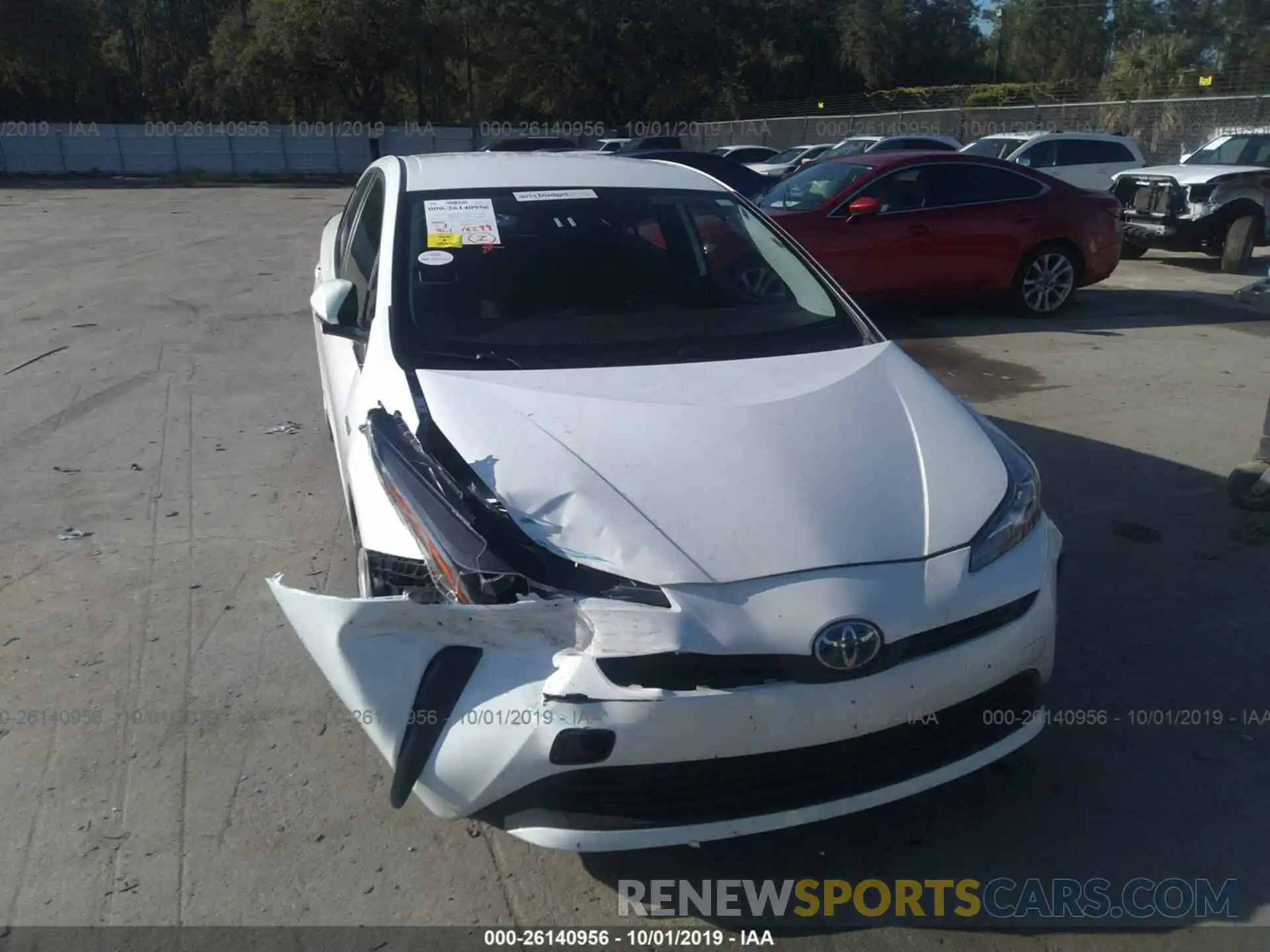 6 Photograph of a damaged car JTDKARFU1K3070645 TOYOTA PRIUS 2019