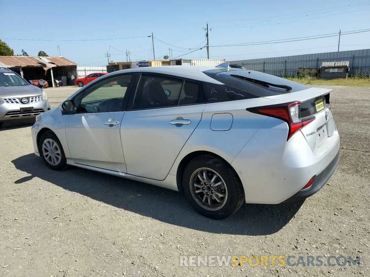 2 Photograph of a damaged car JTDKARFU1K3070970 TOYOTA PRIUS 2019