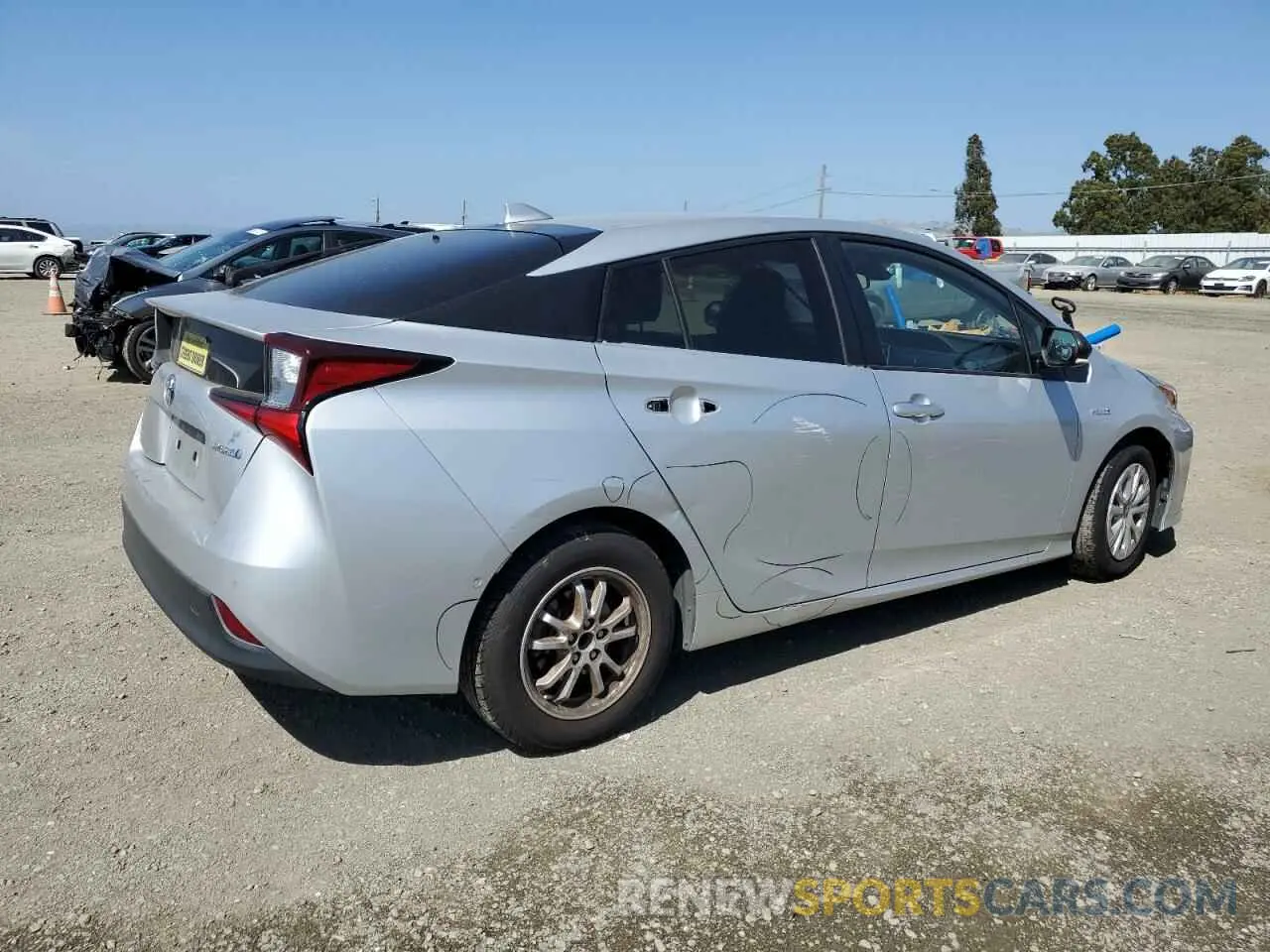 3 Photograph of a damaged car JTDKARFU1K3070970 TOYOTA PRIUS 2019
