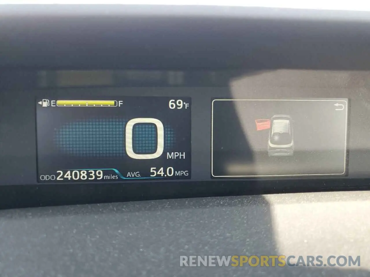 9 Photograph of a damaged car JTDKARFU1K3070970 TOYOTA PRIUS 2019