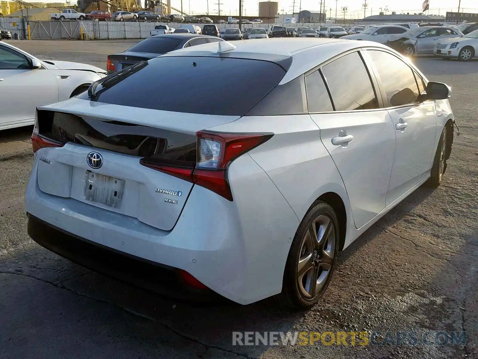 4 Photograph of a damaged car JTDKARFU1K3071357 TOYOTA PRIUS 2019