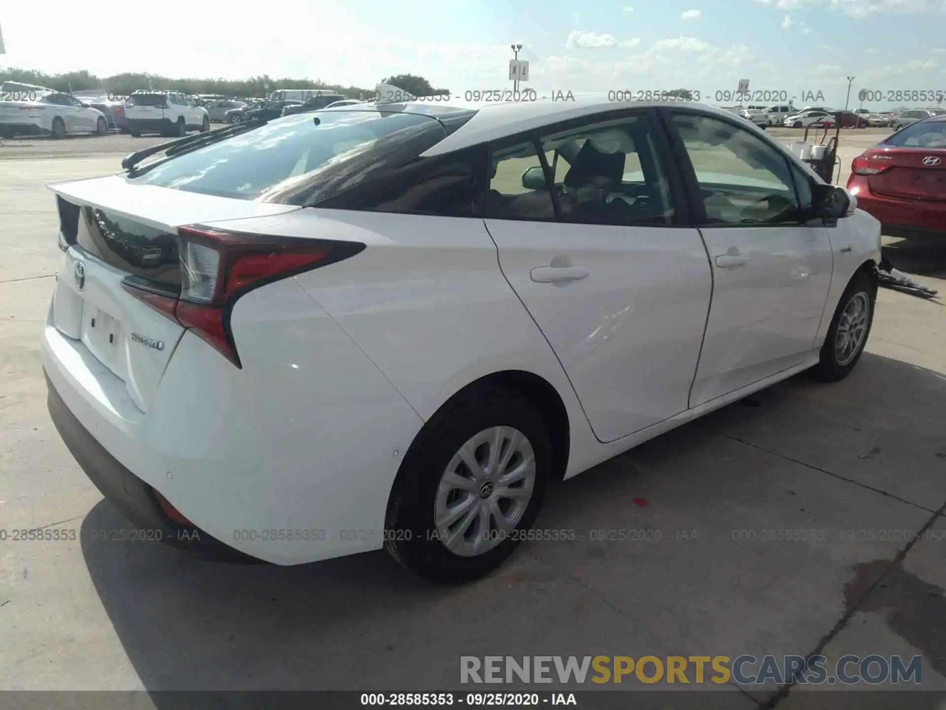 4 Photograph of a damaged car JTDKARFU1K3072914 TOYOTA PRIUS 2019