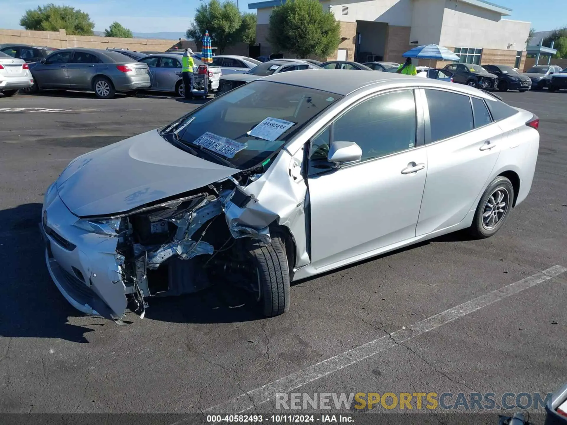 2 Photograph of a damaged car JTDKARFU1K3074386 TOYOTA PRIUS 2019