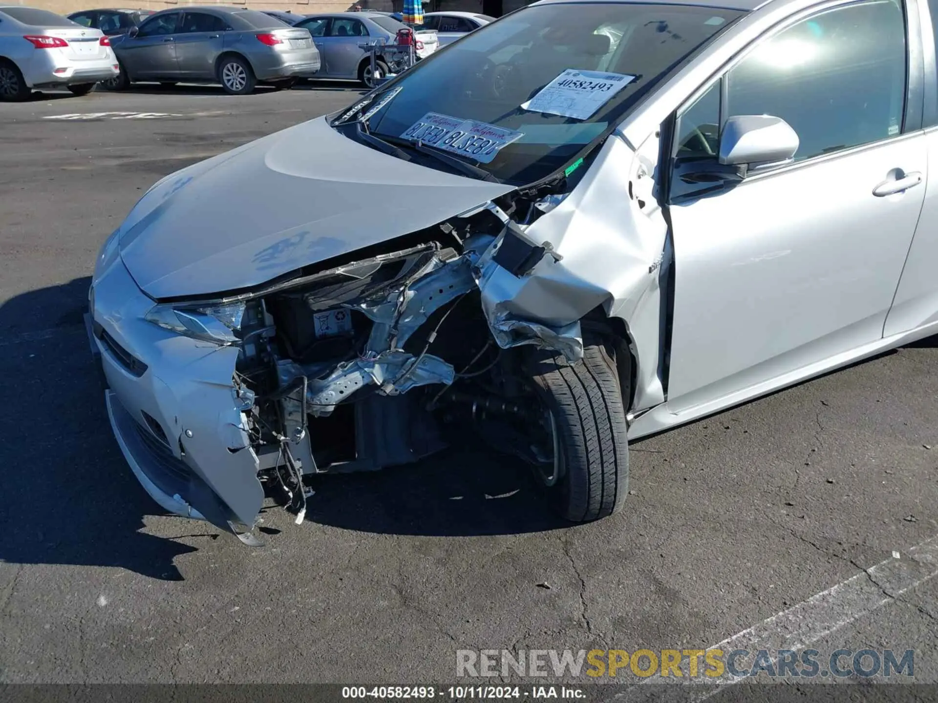 6 Photograph of a damaged car JTDKARFU1K3074386 TOYOTA PRIUS 2019