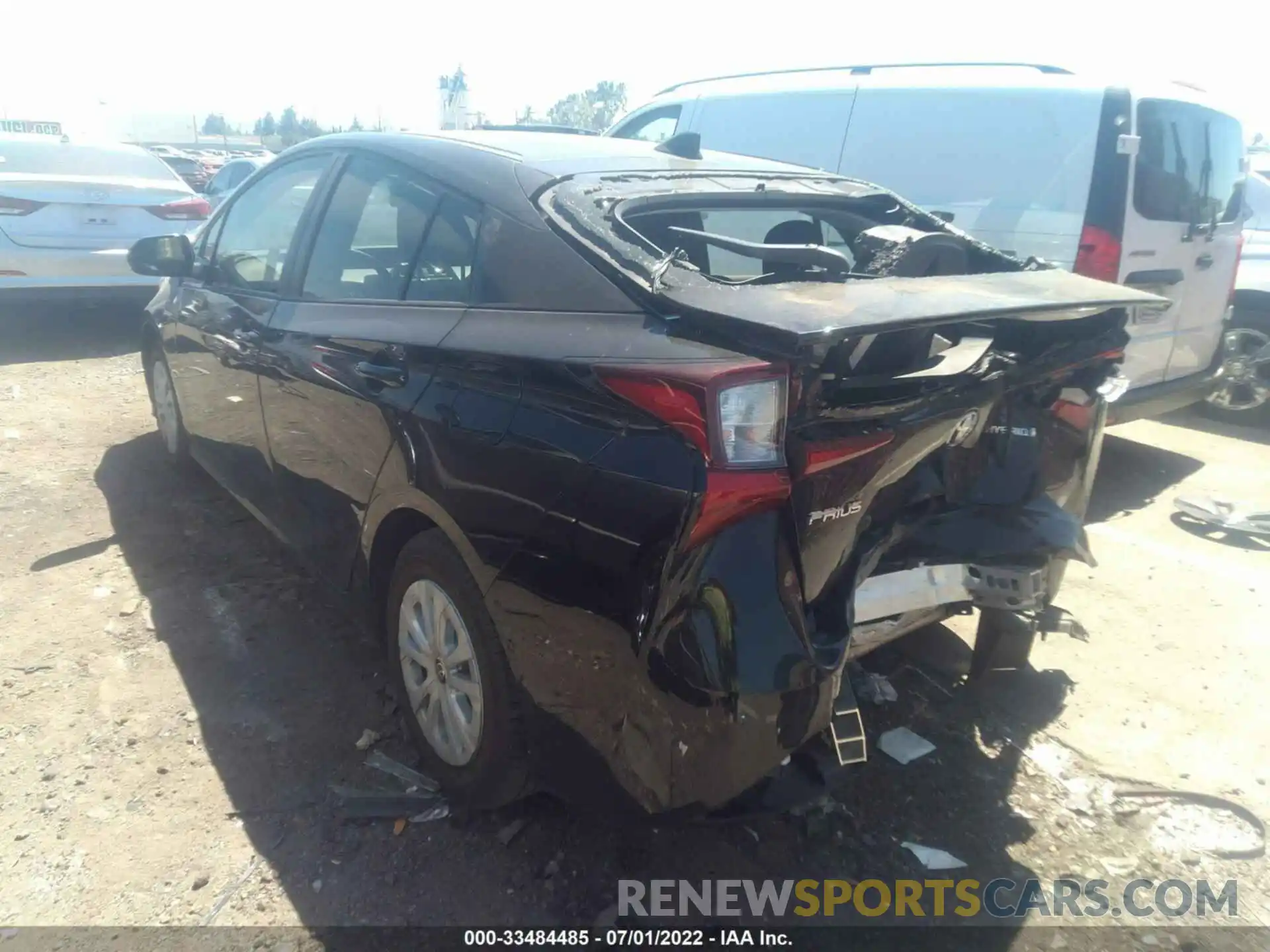 3 Photograph of a damaged car JTDKARFU1K3076218 TOYOTA PRIUS 2019