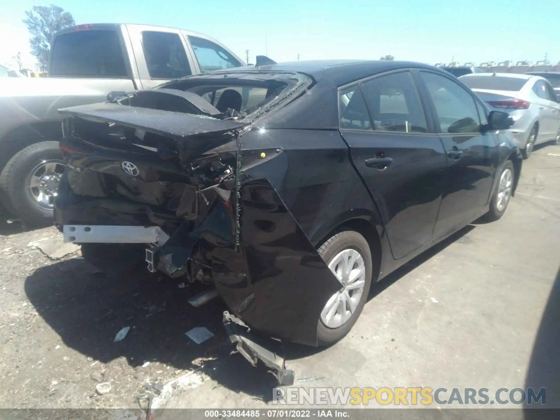 4 Photograph of a damaged car JTDKARFU1K3076218 TOYOTA PRIUS 2019