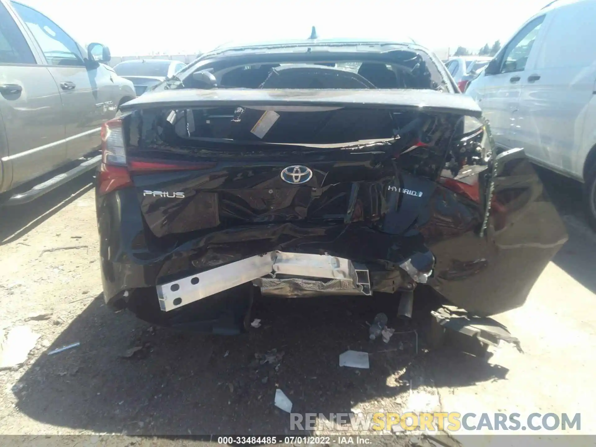 6 Photograph of a damaged car JTDKARFU1K3076218 TOYOTA PRIUS 2019