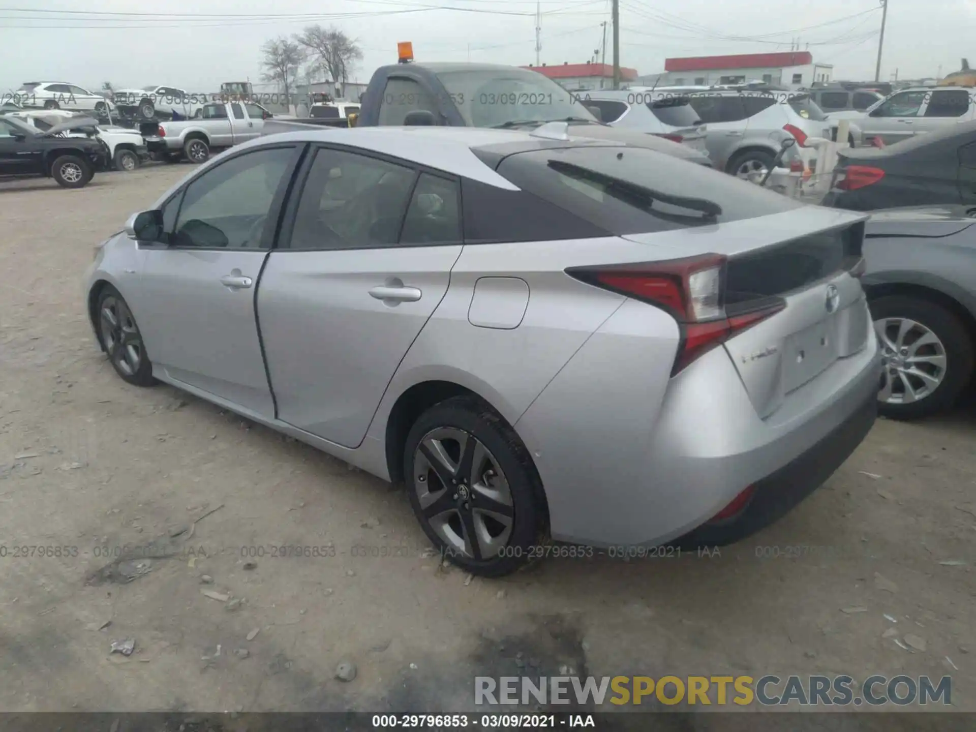 3 Photograph of a damaged car JTDKARFU1K3076574 TOYOTA PRIUS 2019