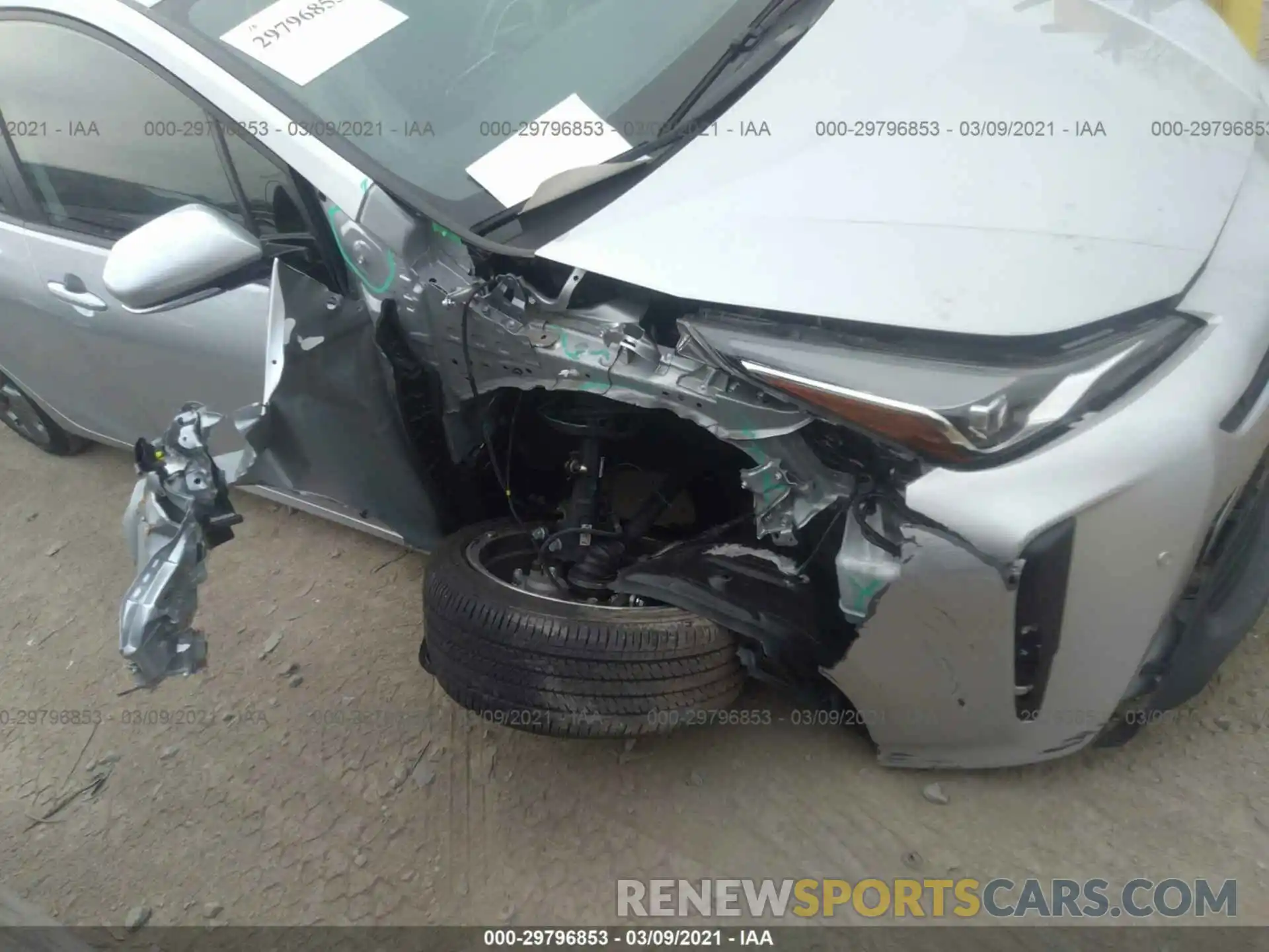 6 Photograph of a damaged car JTDKARFU1K3076574 TOYOTA PRIUS 2019