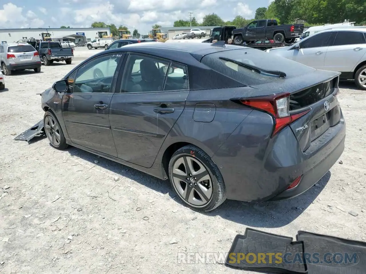 2 Photograph of a damaged car JTDKARFU1K3079216 TOYOTA PRIUS 2019
