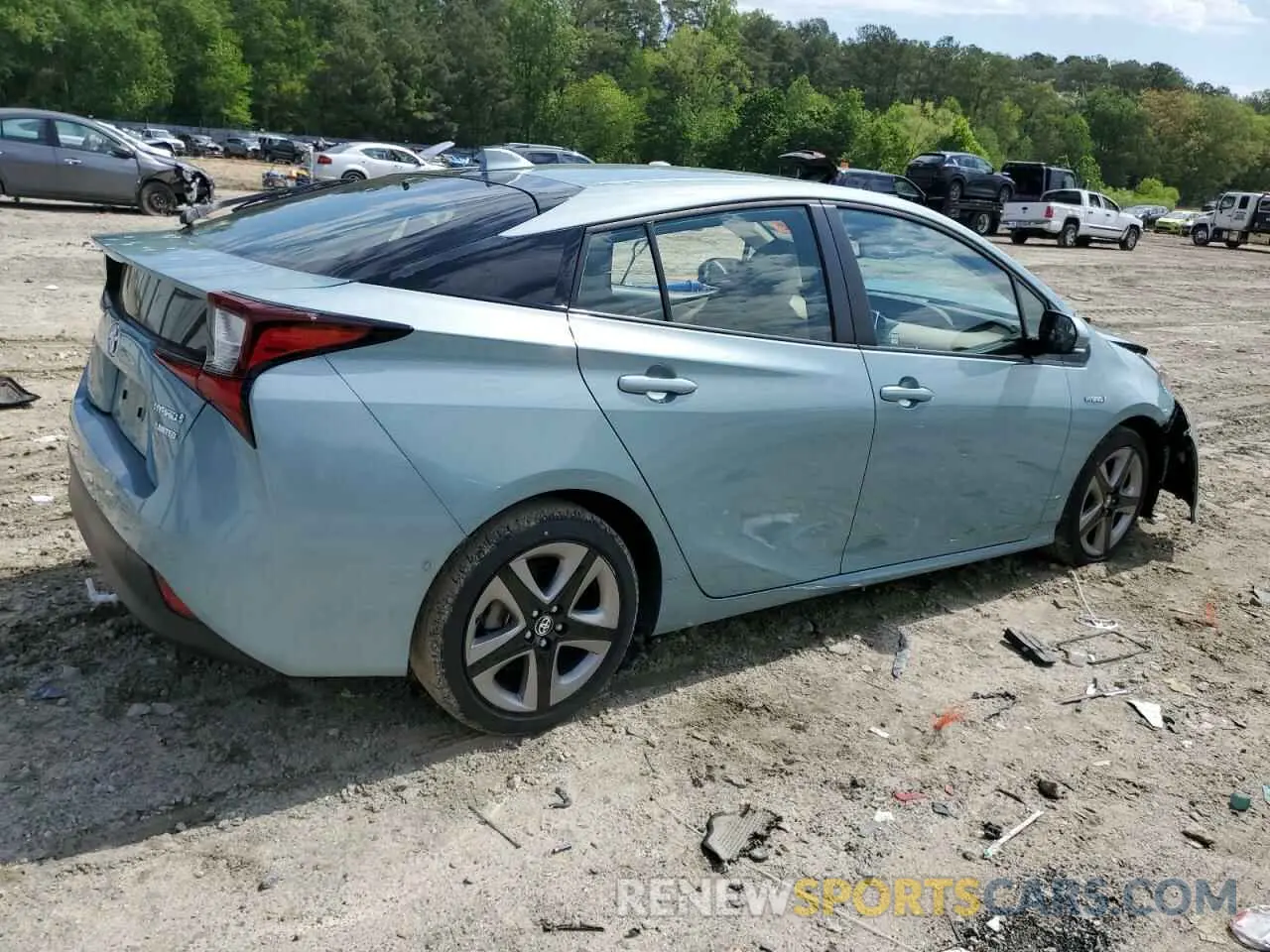 3 Photograph of a damaged car JTDKARFU1K3080818 TOYOTA PRIUS 2019